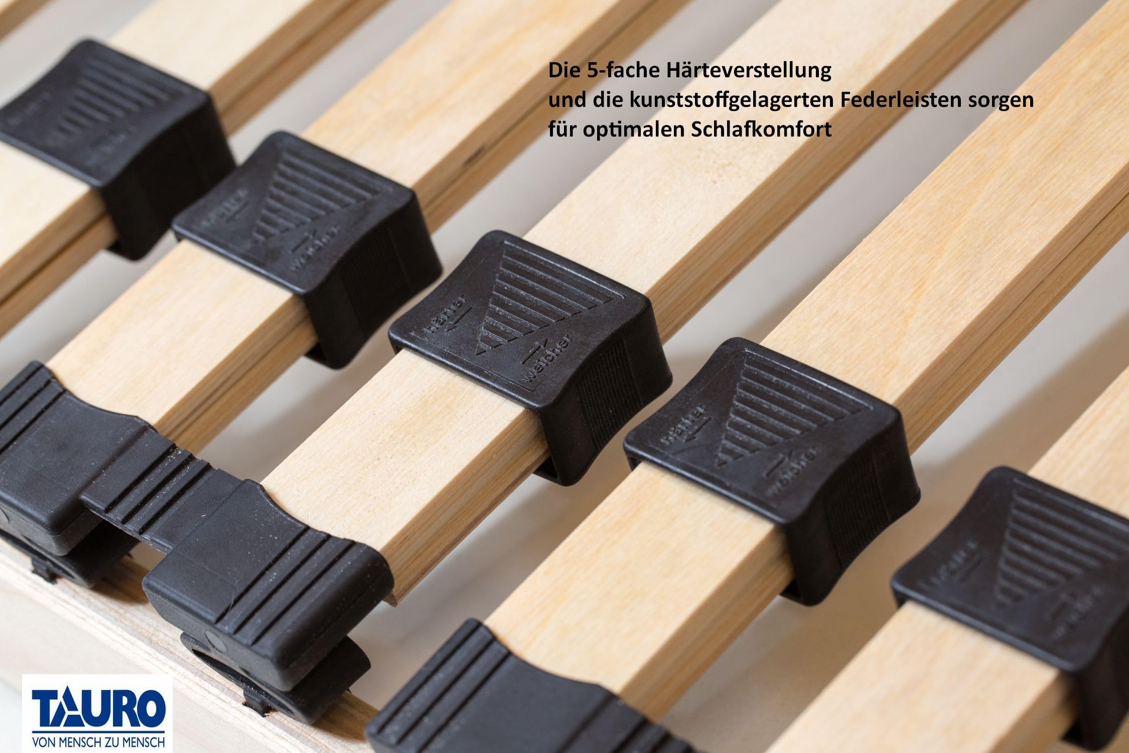 TAURO Pro FB180, 7-Zonen Lattenrost, Kopfteil verstellbar, für Liegefläche 90 x 200 cm (22914)