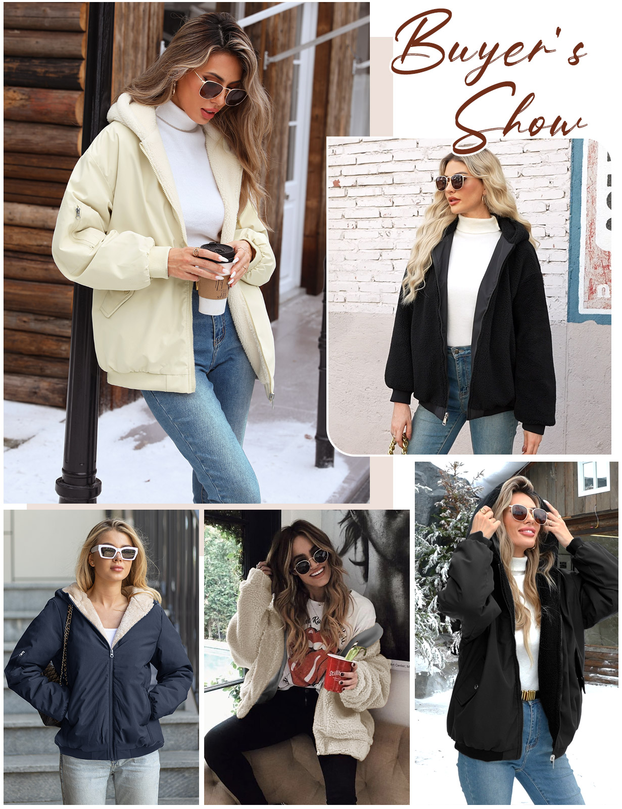 MJGkhiy Giacca Donna Pile Teddy Comode Felpa in Peluche Morbido Cappotto con Tasca Casual Felpa Pesante Caldo Foderata in Pile Giubbotto Elegante Felpe con Cappuccio Sweatshirt con Cerniera