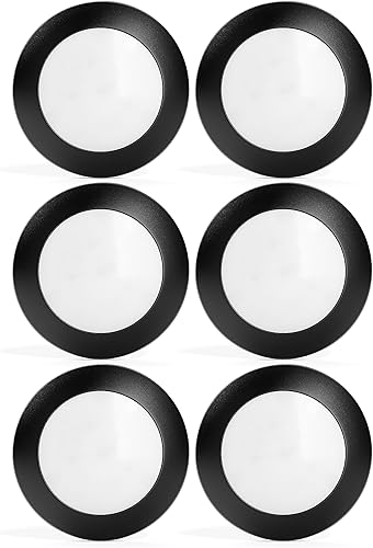 Miniatura 8 de Paquete de 6 luces LED regulables de montaje empotrado en caja de J de 4 pulgadas, 10.5 W (equivalente a 85 W), 120 V, blanco cálido 2700 K, borde