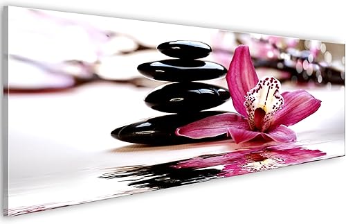 Miniatura 28 de artgeist Lienzo decorativo para pared, diseño de spa zen, 59 x 20 pulgadas, 1 unidad, decoración del hogar, cuadro estirado enmarcado, pintura