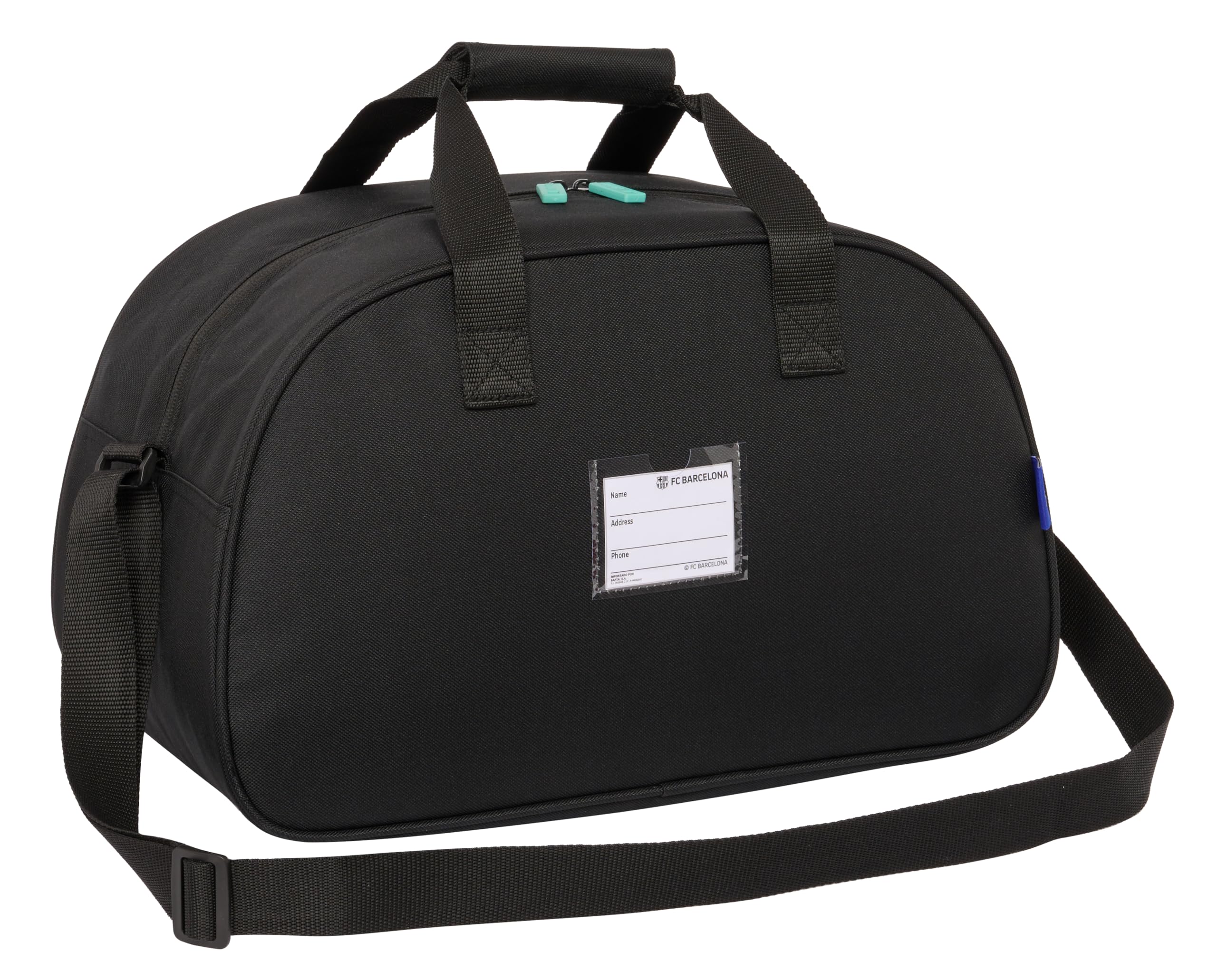 Safta F.C. BARCELONA 3ª EQUIPACIÓN - Bolsa de Deporte, Mochila, Ideal para Niños de Diferentes Edades, Cómoda y Versátil, Calidad y Resistencia, 40x23x24 cm, Color Negro