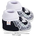 Neska Moda Baby Girls Booties For 0 To 6 Months (Black) (0_months) gallery image