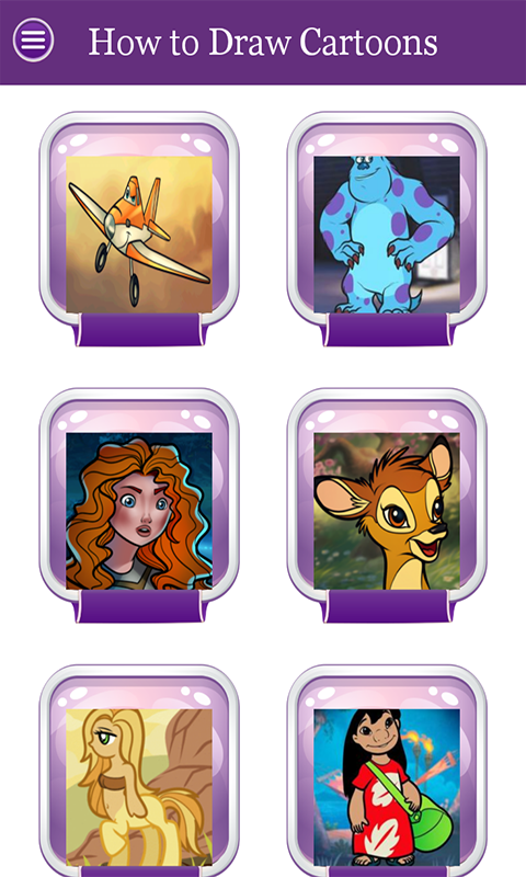 Learn How to Draw Cartoon Characters - App on Amazon Appstore