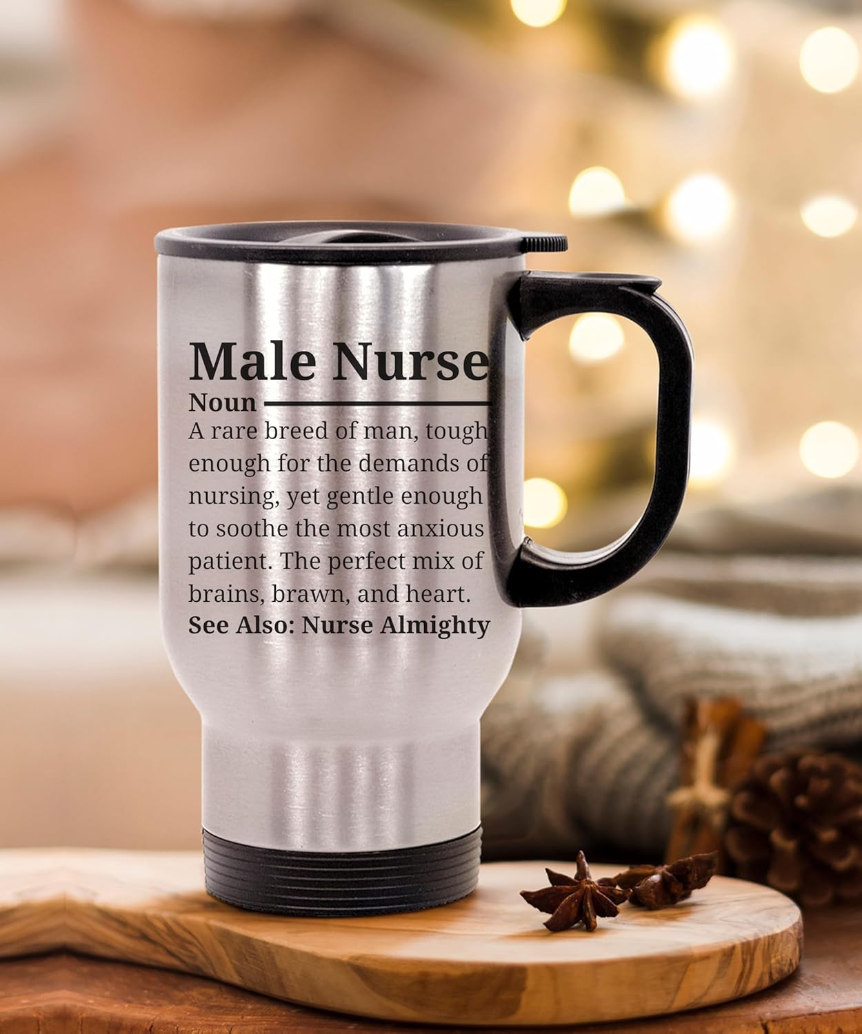 Male Nurse Travel Mug, Gift Idea For Rn, Graduation, Nursing Student, Medical, Worker, Hospital Staff, Nurse Appreciation