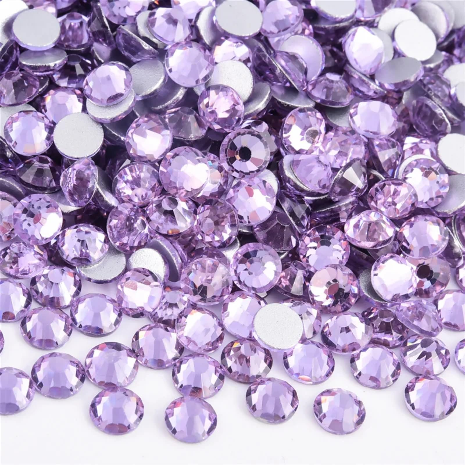 Strass non termoadesivi Glitter strass Crystal Diamond Nail Charms Decorazioni for nail art(Lt. Violet,SS20-1440pcs)