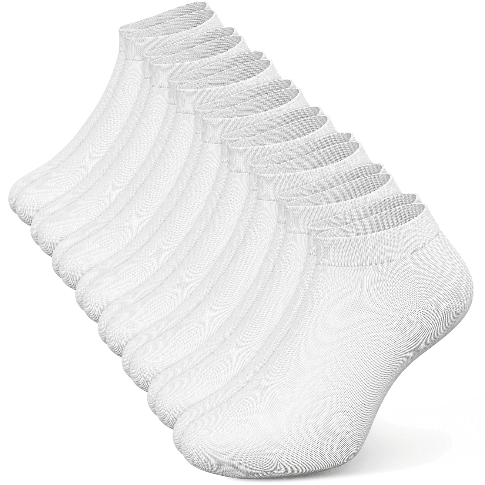 Ankle Socks for Women, 8 Pairs Premium Cotton Non Slip Lightweight Casual Low Cut Socks