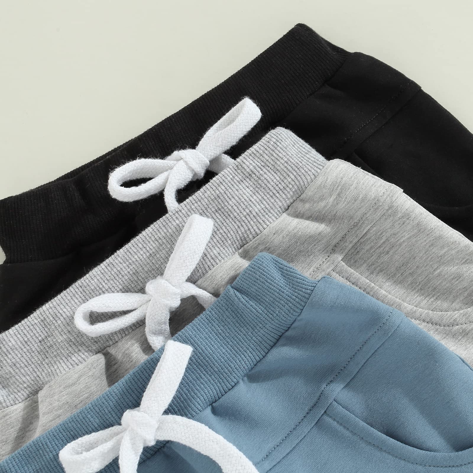 Carolilly Shorts Enfant Bébé Garçon Taille Elastique avec Poches (Pack of 3)