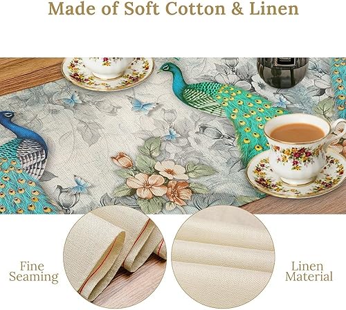 Vista 149 de Camino de mesa de chef de cocina, camino de mesa de chef grueso, decoración de granja, decoración de chef para la cocina, decoración de cocina