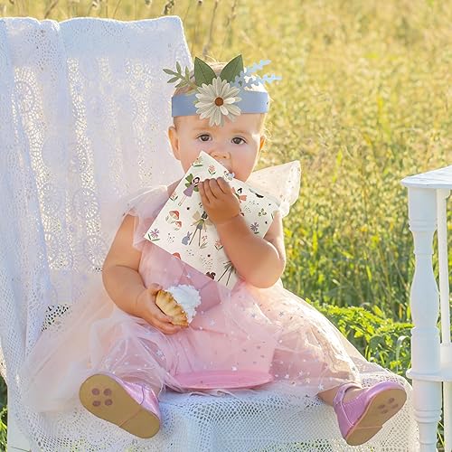 Miniatura 5 de Juego de 6 servilletas de tela de hadas del bosque para niñas, decoración de fiesta para niñas, diseño de bosque encantado y hada, cumpleaños, baby