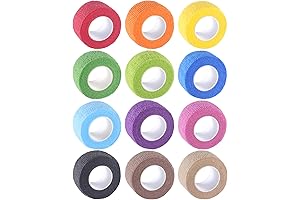 Veterinary Tape for Bird Injuries: 12-Pack Self-Adhesive Bandage for Avian Emergencies
