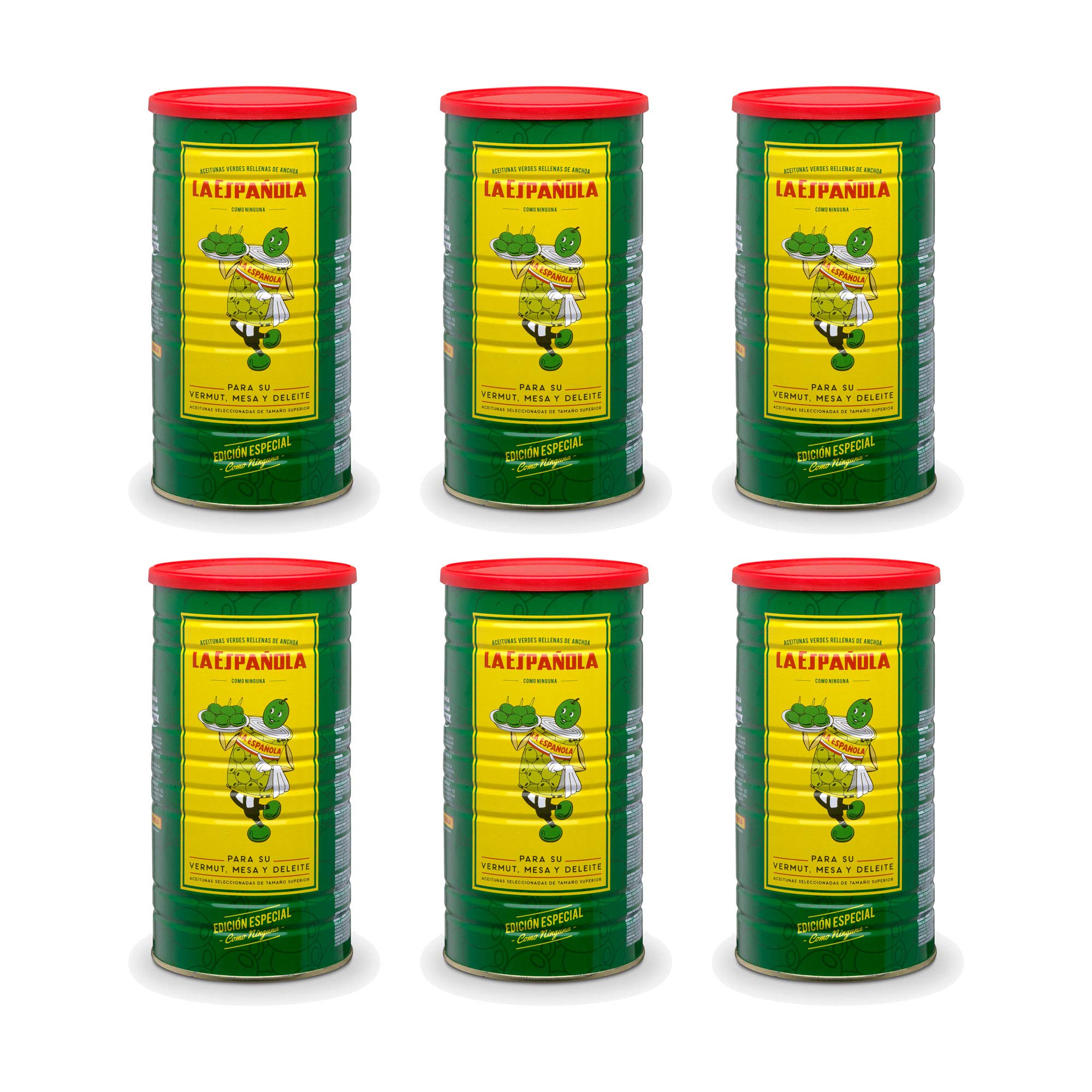 La Española Edición Especial Rellena de Anchoa 600 gr Pack 6 uds