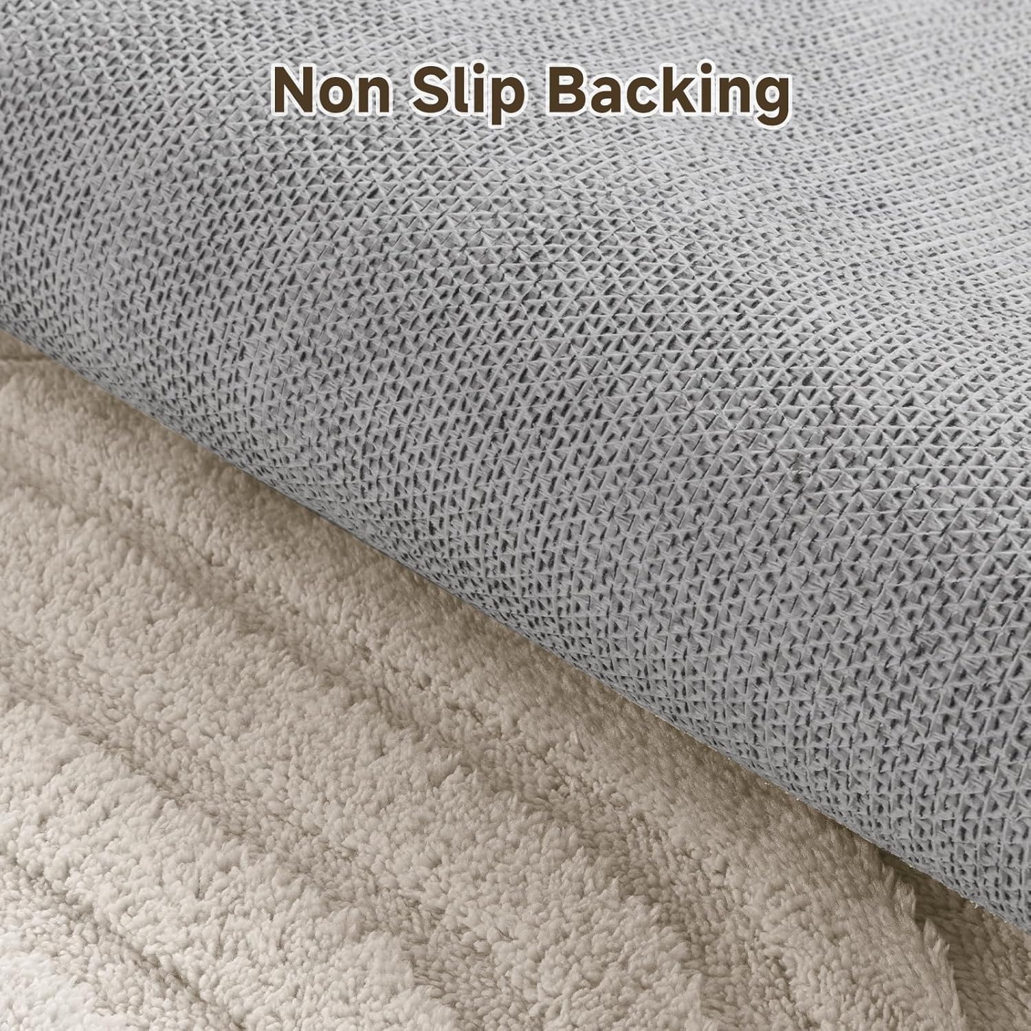 Pauwer Area Rugs for Living Room 3x5, Non Slip Machine Washable Boho Neutral Modern Rug, Soft Fluffy Carpet for Bedroom Dining Room Nursery Office Indoor Farmhouse, Beige