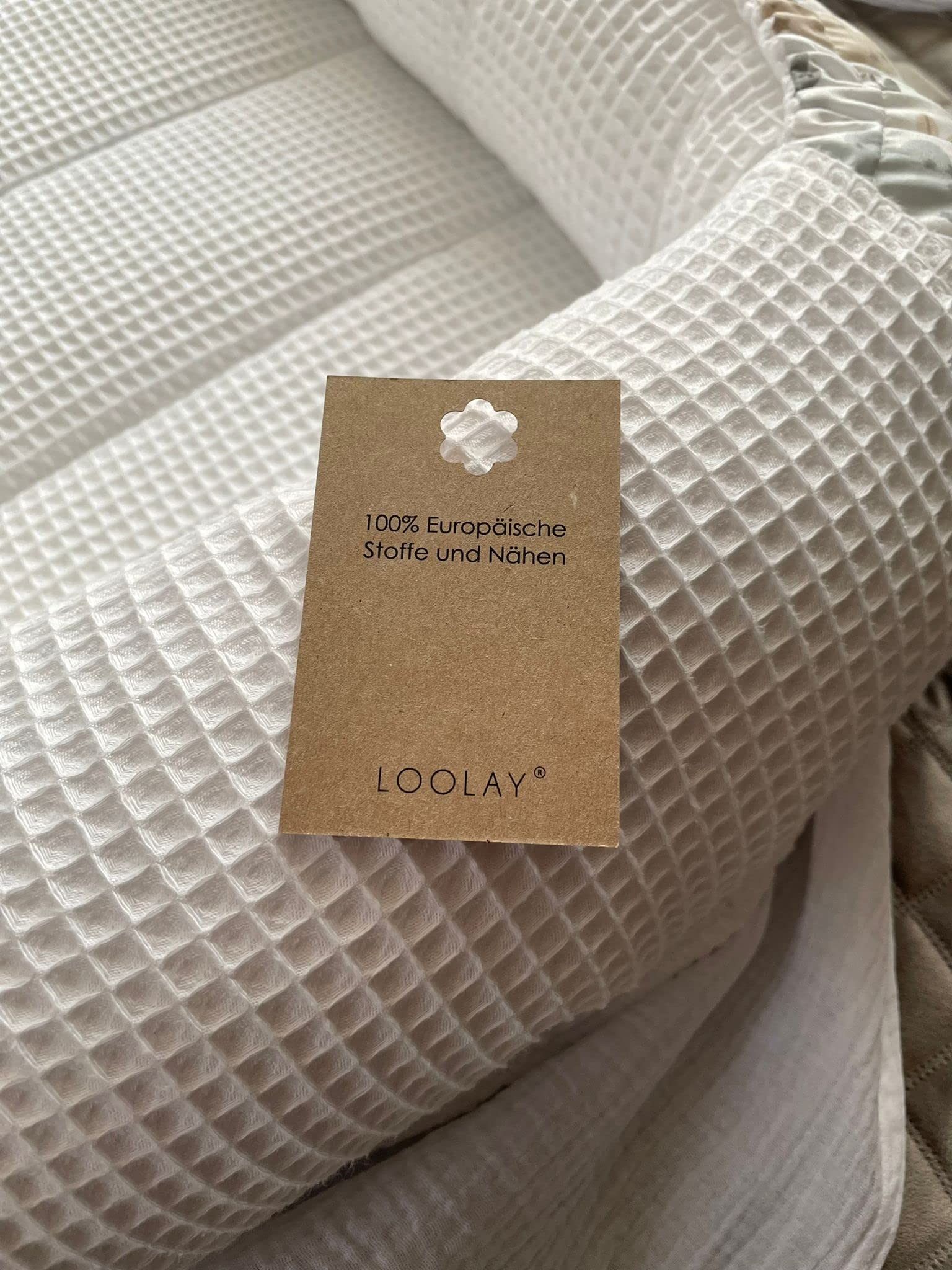 Paracolpi a nido d'ape, colore bianco, beige e bianco, per neonati, per neonati, lettino da viaggio, paracolpi solo/o, in set regalo pasquale (paracolpi + materasso (fondo di ricambio) + orsacchiotto)