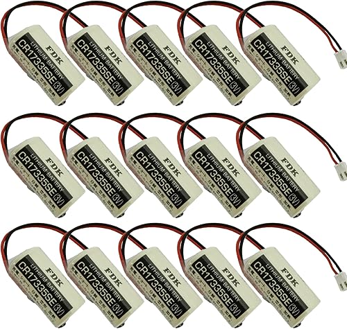 Paquete de 15 unidades para FDK CR17335SE 3V PLC Batería para controlador de robot Epson Serie RC Batería R13B060003 (enchufe blanco) disponible en Yaxa Venezuela