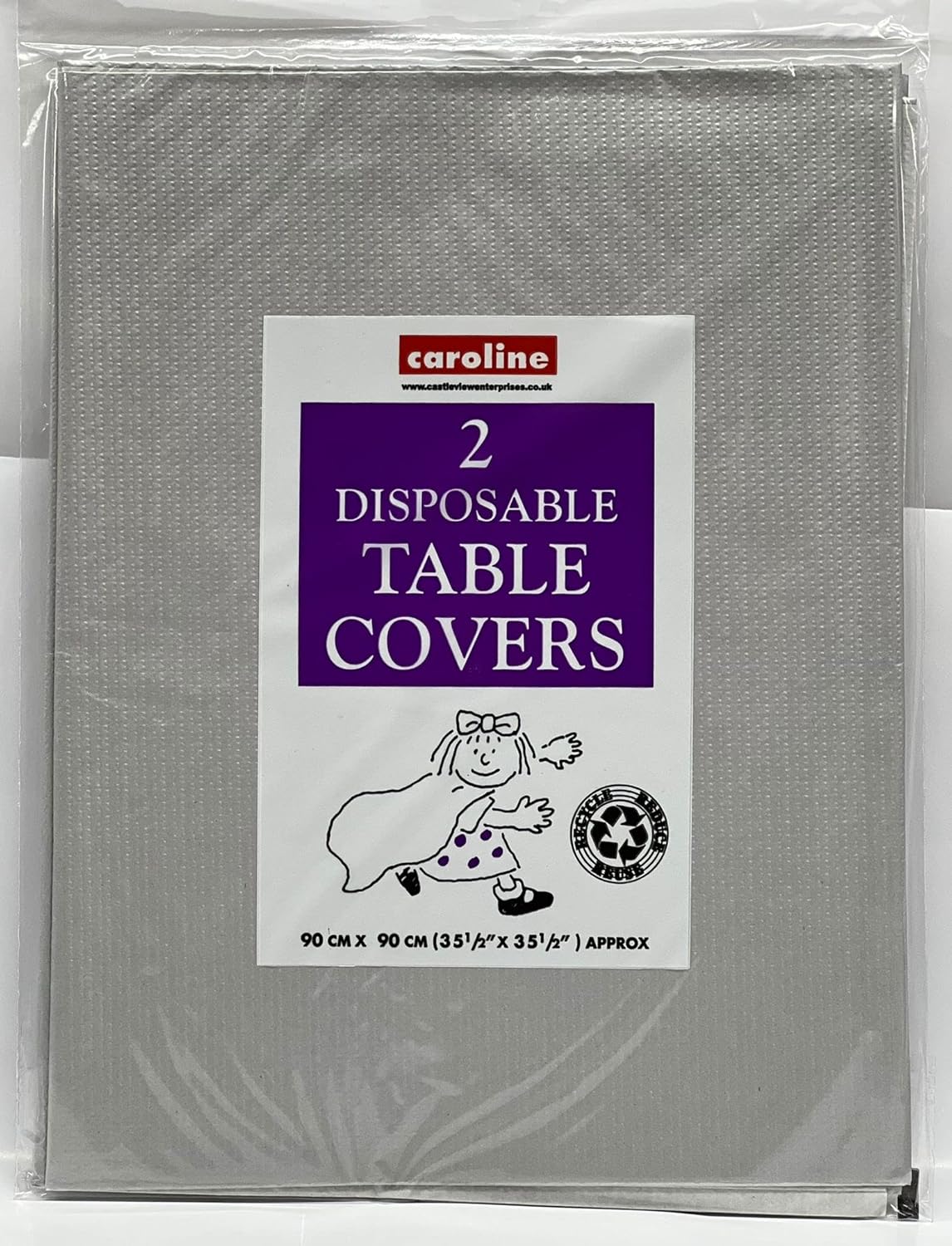 Caroline Table Cloth Twin Pack Disposable Paper Table Cover for