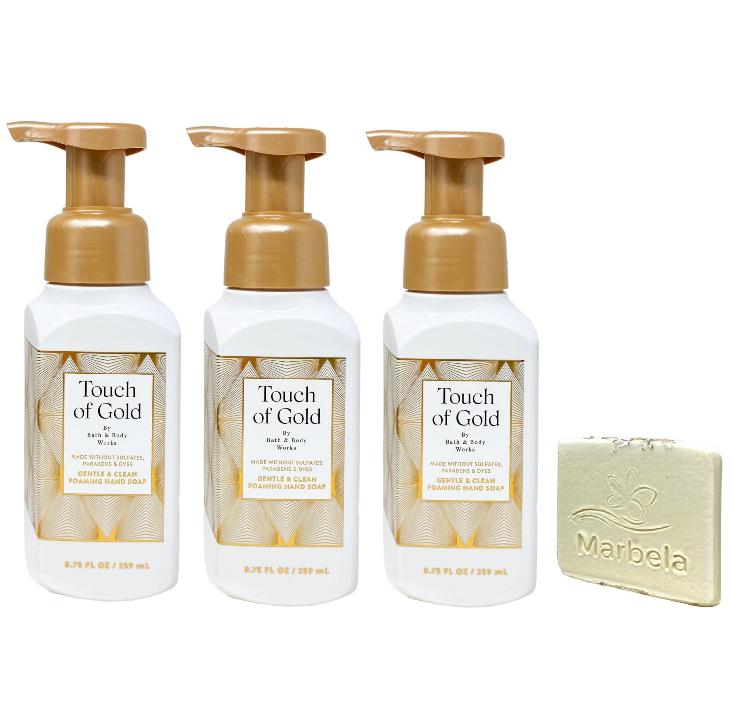 Amazon.com : Bath & Body Works Touch Of Gold 3-Pack Gentle & Clean