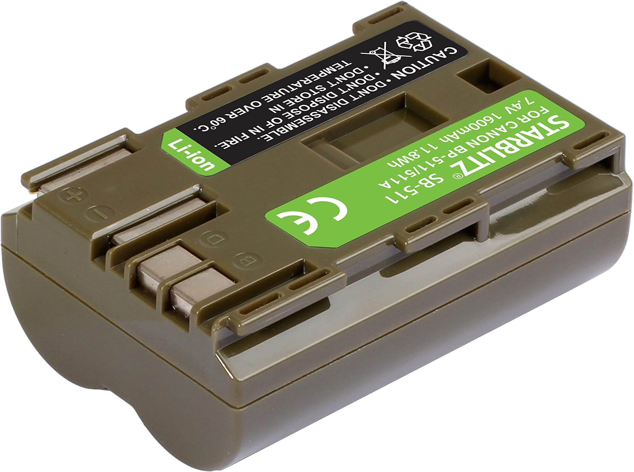 STARBLITZ sb-511 Rechargeable Battery for Canon BP 511 Black
