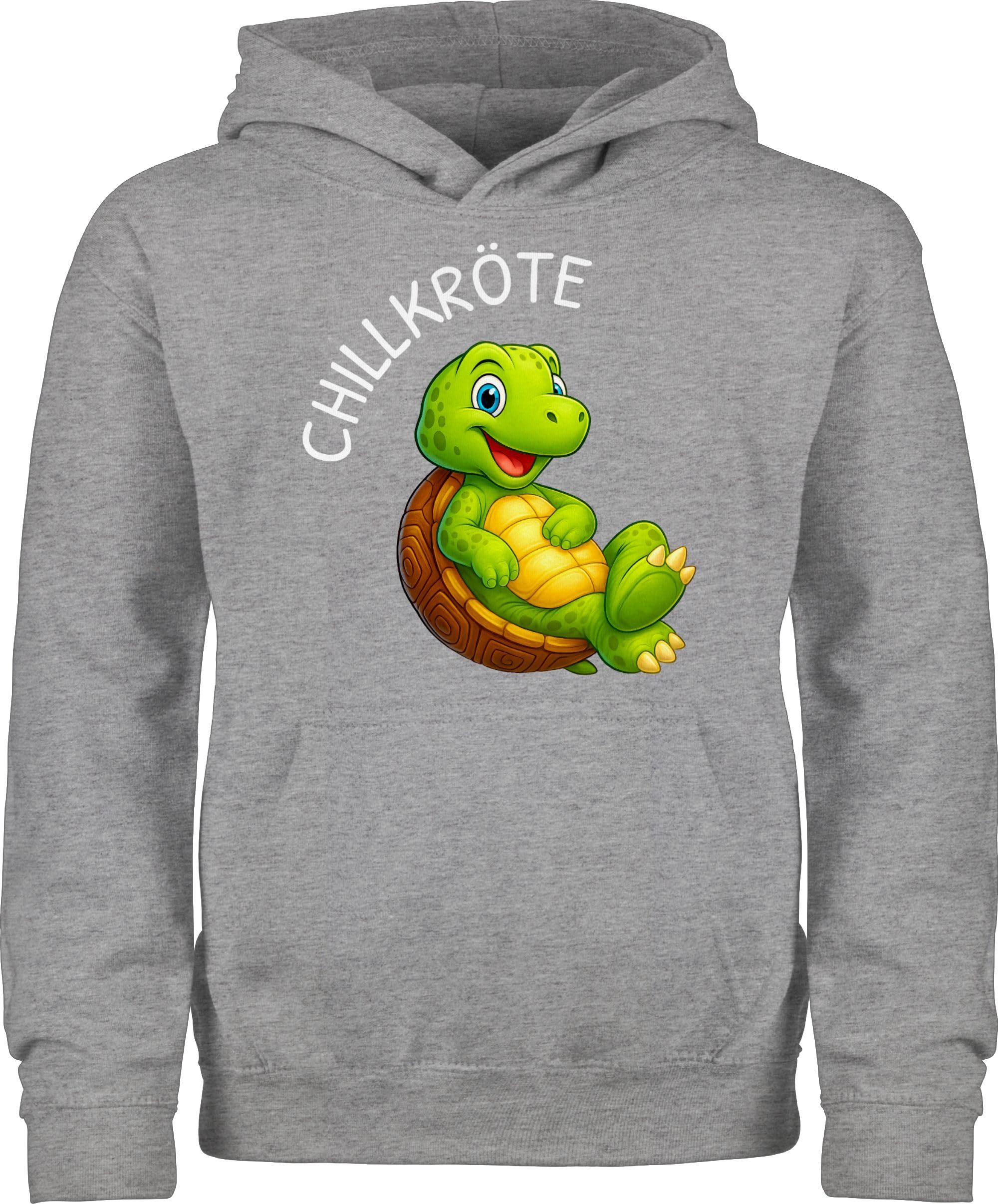 Shirtracer - Kinder Hoodie Jungen Mädchen - Lustige Schildkröte Chillkröte Geschenk Chillen I Relax Geschenk Wortwitz