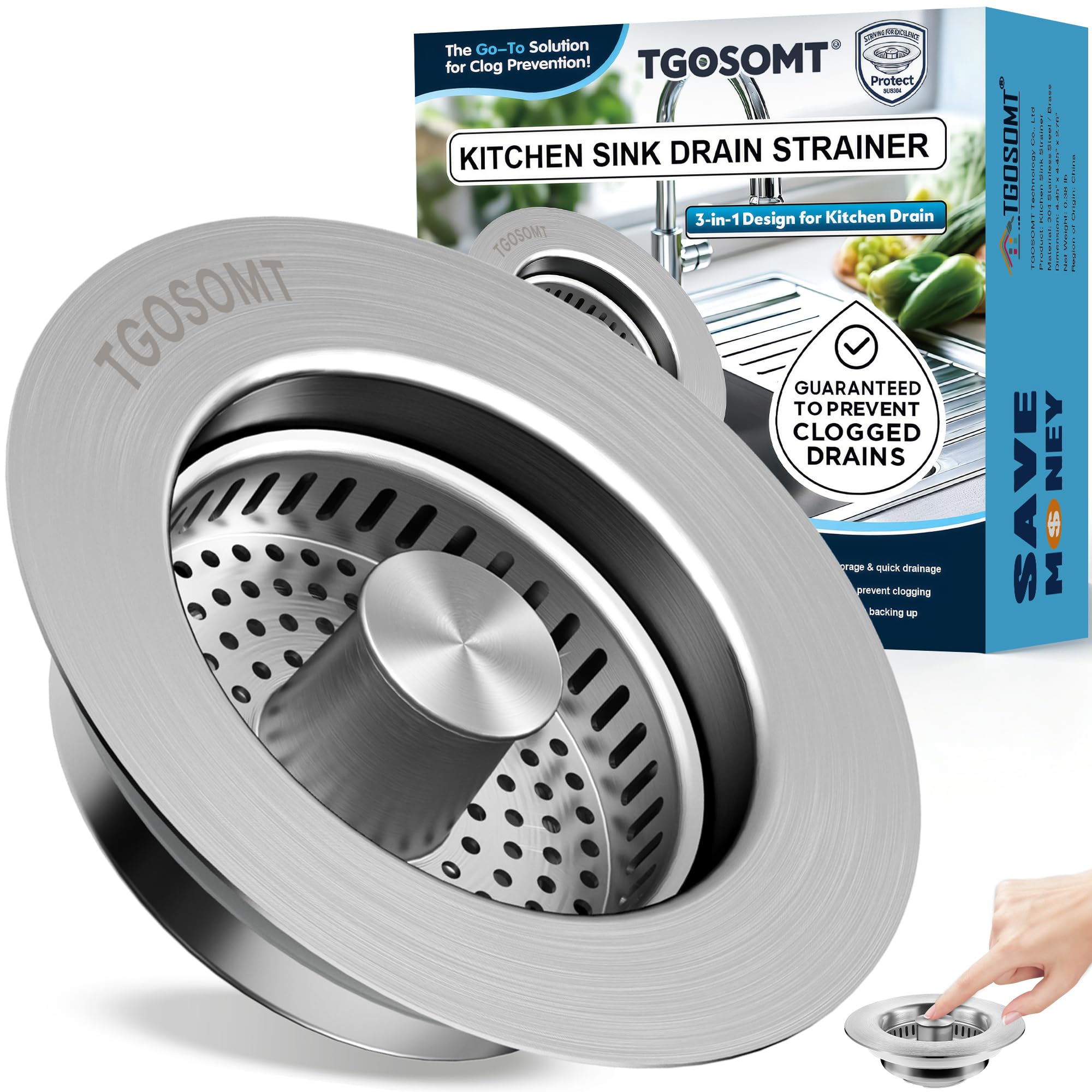 Photo 1 of TGOSOMT Kitchen Sink Drain Strainer Stopper