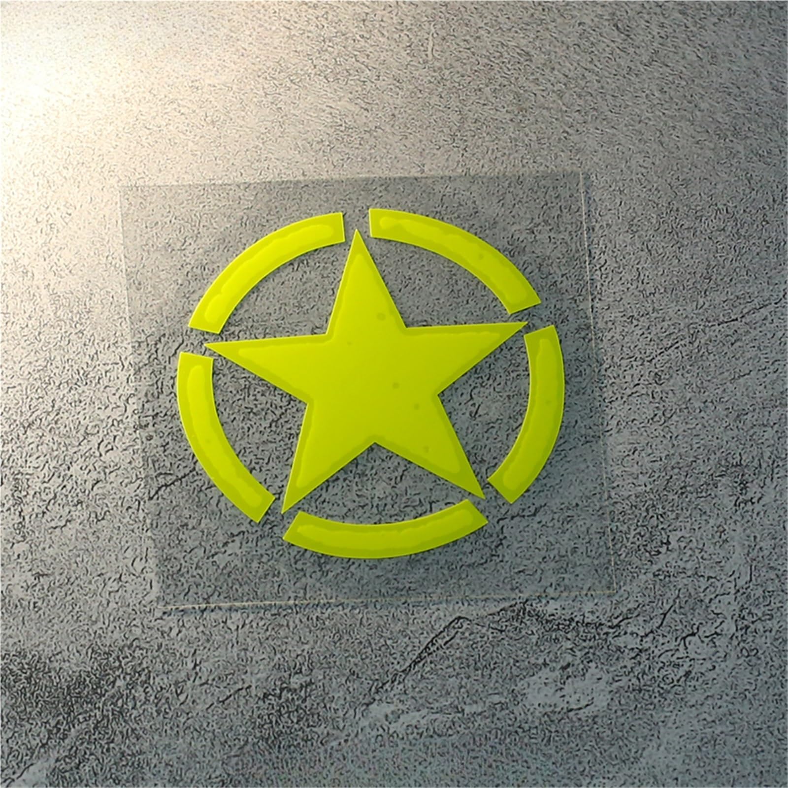 HAfgDJ Five-Pointed Star Refit Decals for Motorcycle Body Helmet, F&Ender Bumper