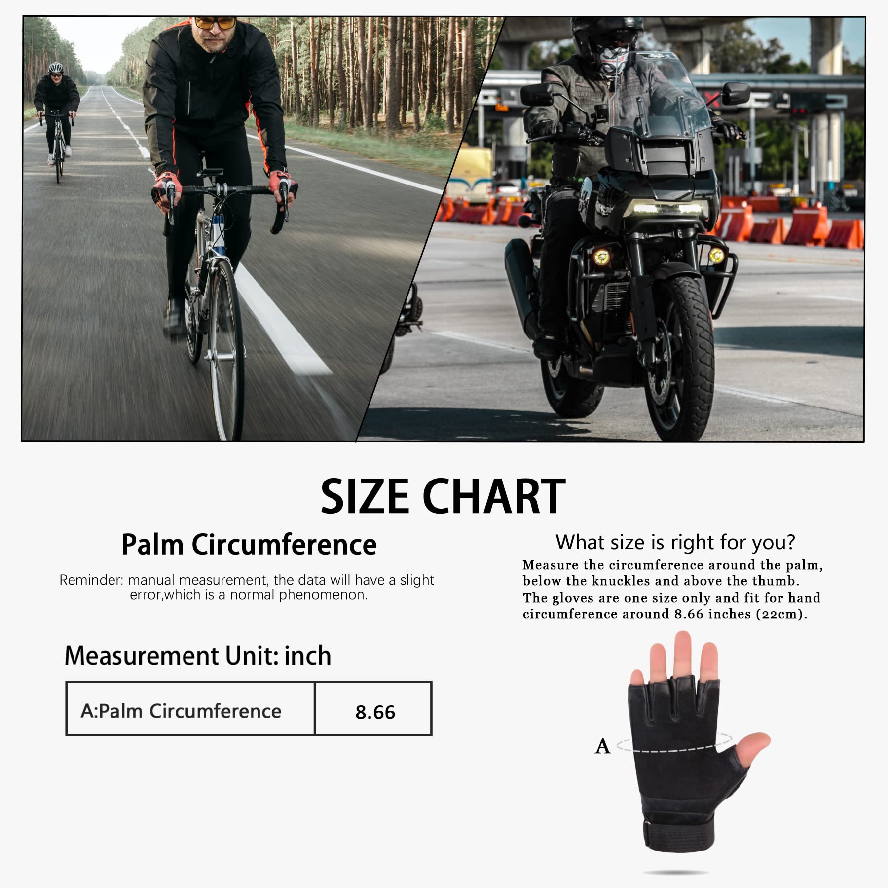 Long Keeper Handschoenen van echt schapenleer - Klassieke rijhandschoenen zwart gevoerd zacht voor heren, voor fietsen, autorijden, motorrijden, outdoor, zwart, één maat