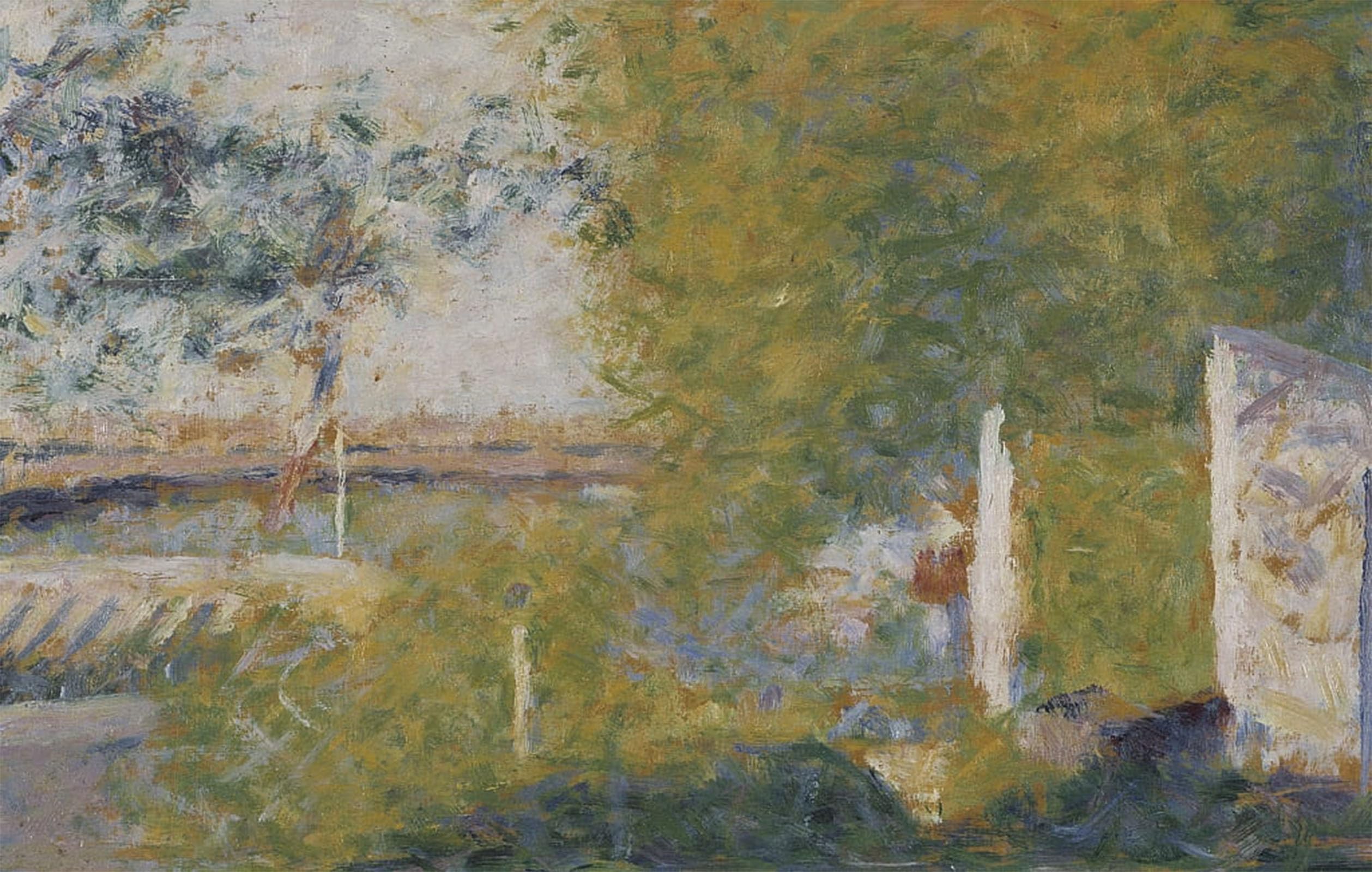 Toile Murale The Bridge At Bineau Seurat 60x90cm Décoration Salon Impression Peinture