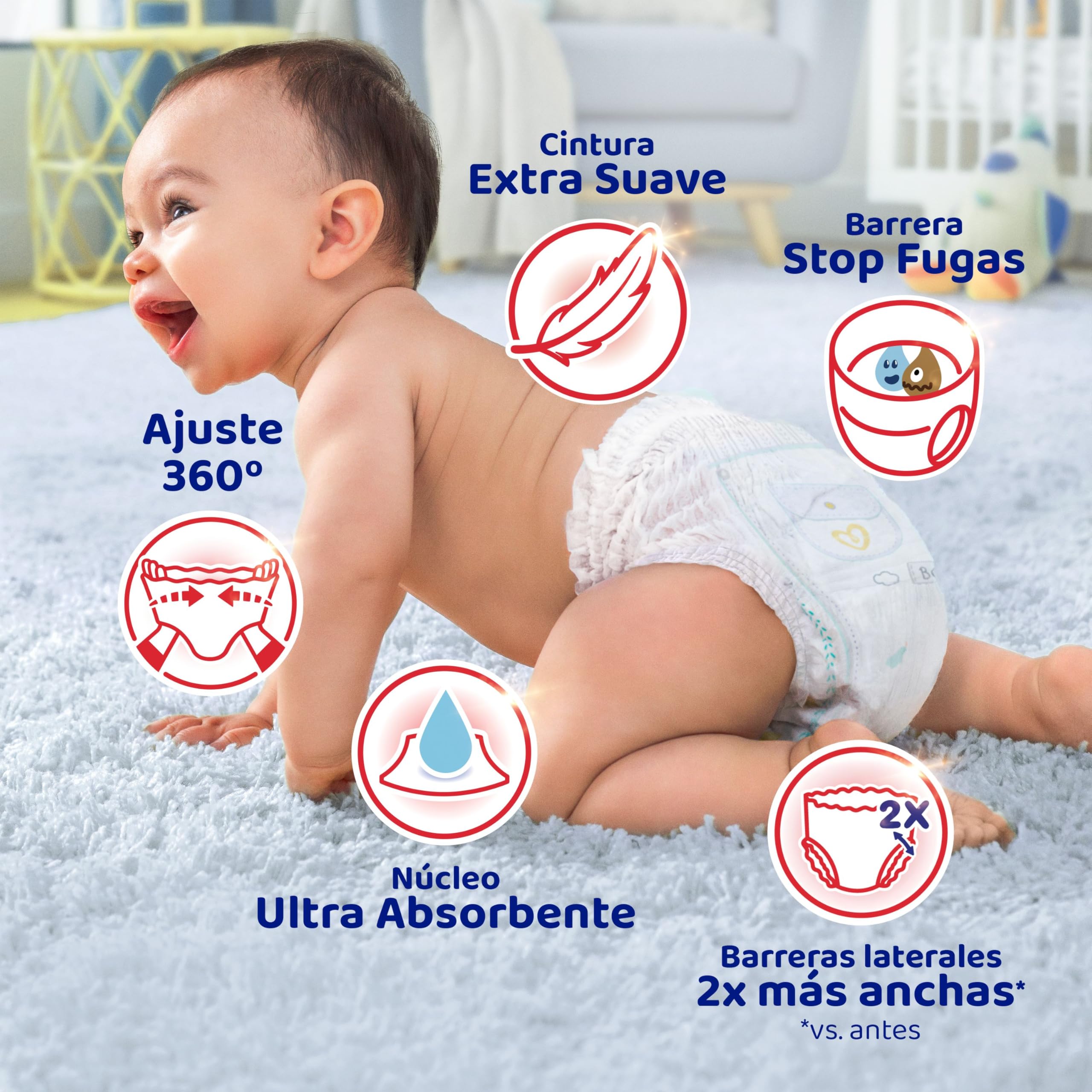 Dodot Pañal-Braguita Activity Pants , Talla 5 (11-17 kg), 76 Pañales + Regalo de 1 Pack de 40 Toallitas, Con Ajuste 360 anti-fugas extra suave — view 4