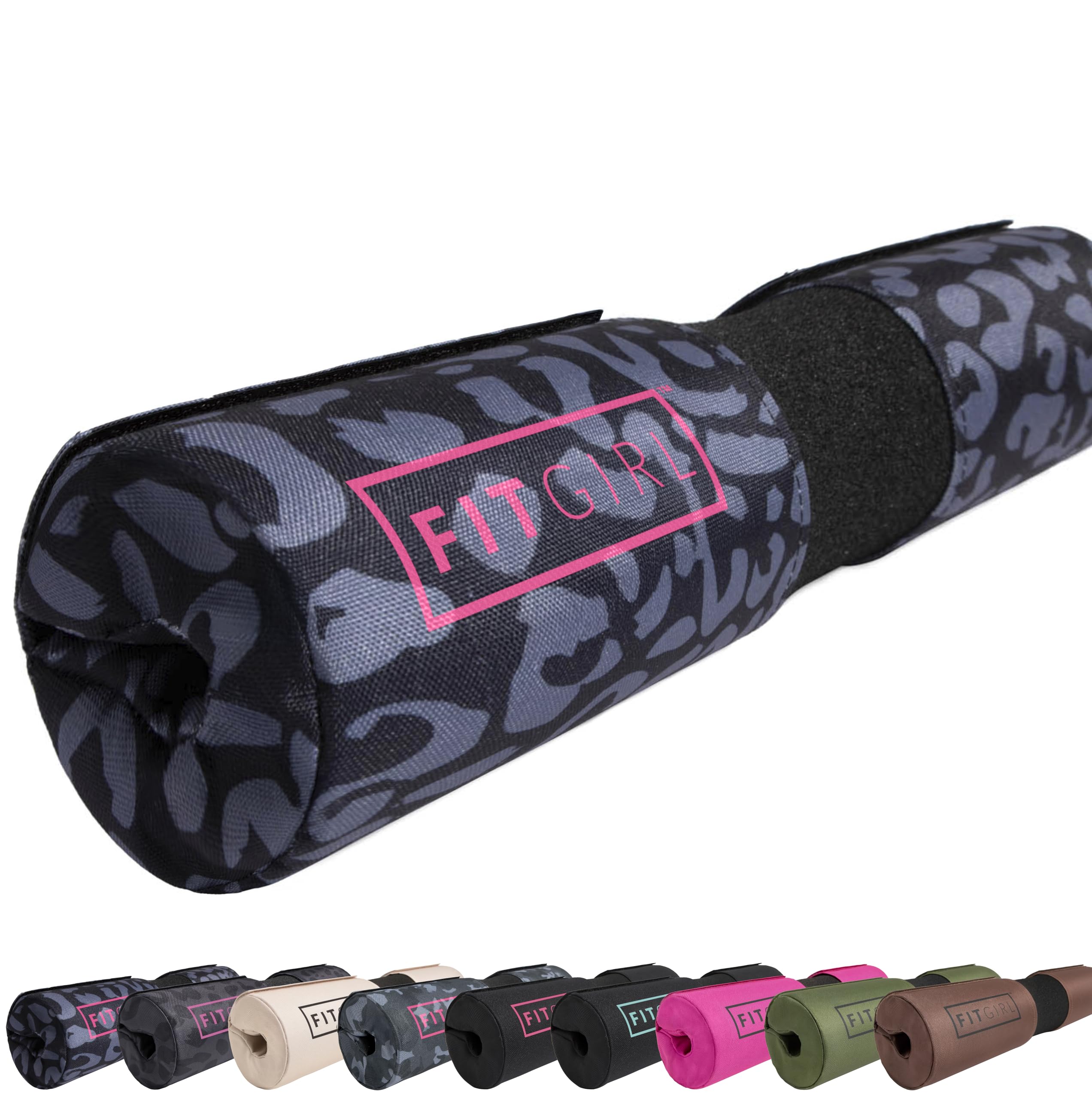 FITGIRL - Squat Pad and Hip Thrust Pad for Leg Day, Barbell Pad Stays in Place Secure, Thick Cushion for Comfortable Squats Lunges Glute Bridges, Olympic Bar and Smith Machine