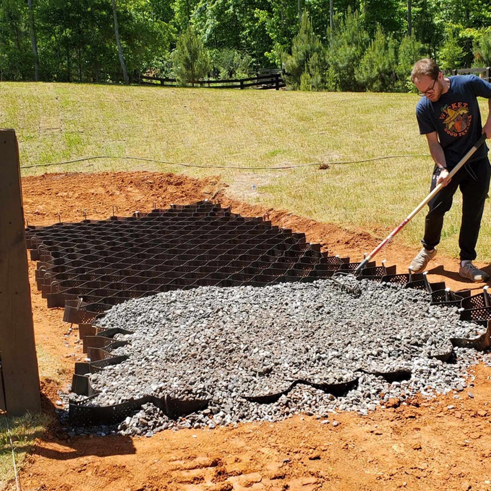 Buy Gravel Grid Permeable Geogrid/Pea Gravel Grid Stabilizer, Farms