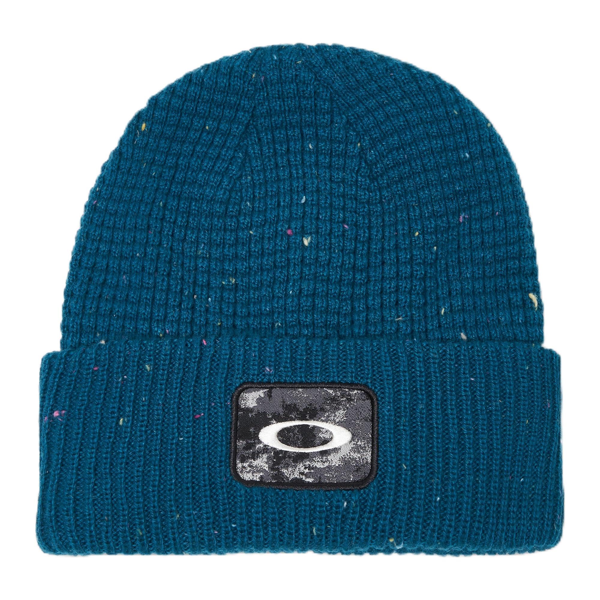 Oakley Mens Ellipse Patch Waffle Beanie, New Balsam, One Size