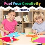 Hygloss Papier rouge coloré - 24 Lb, 89 GSM, Fade-résistant, sans acide, 8.5x11-Inch Lettre de taille couleur papier, 90 Feuilles