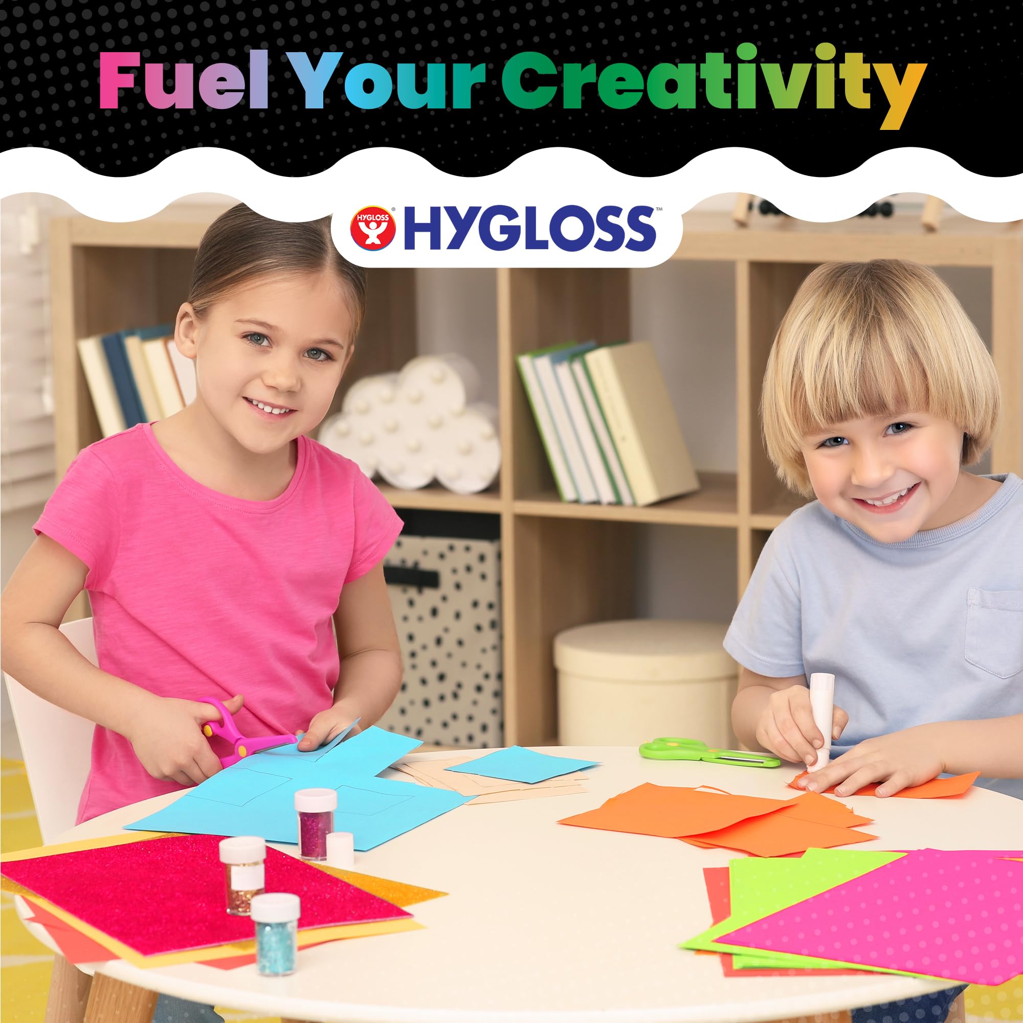 Hygloss Carta colorata fucsia, 10,9 kg, 89 g/m², priva di acidi, resistente allo sbiadimento, 28,9 x 43,2 cm, carta per fotocopie a colori, 90 fogli