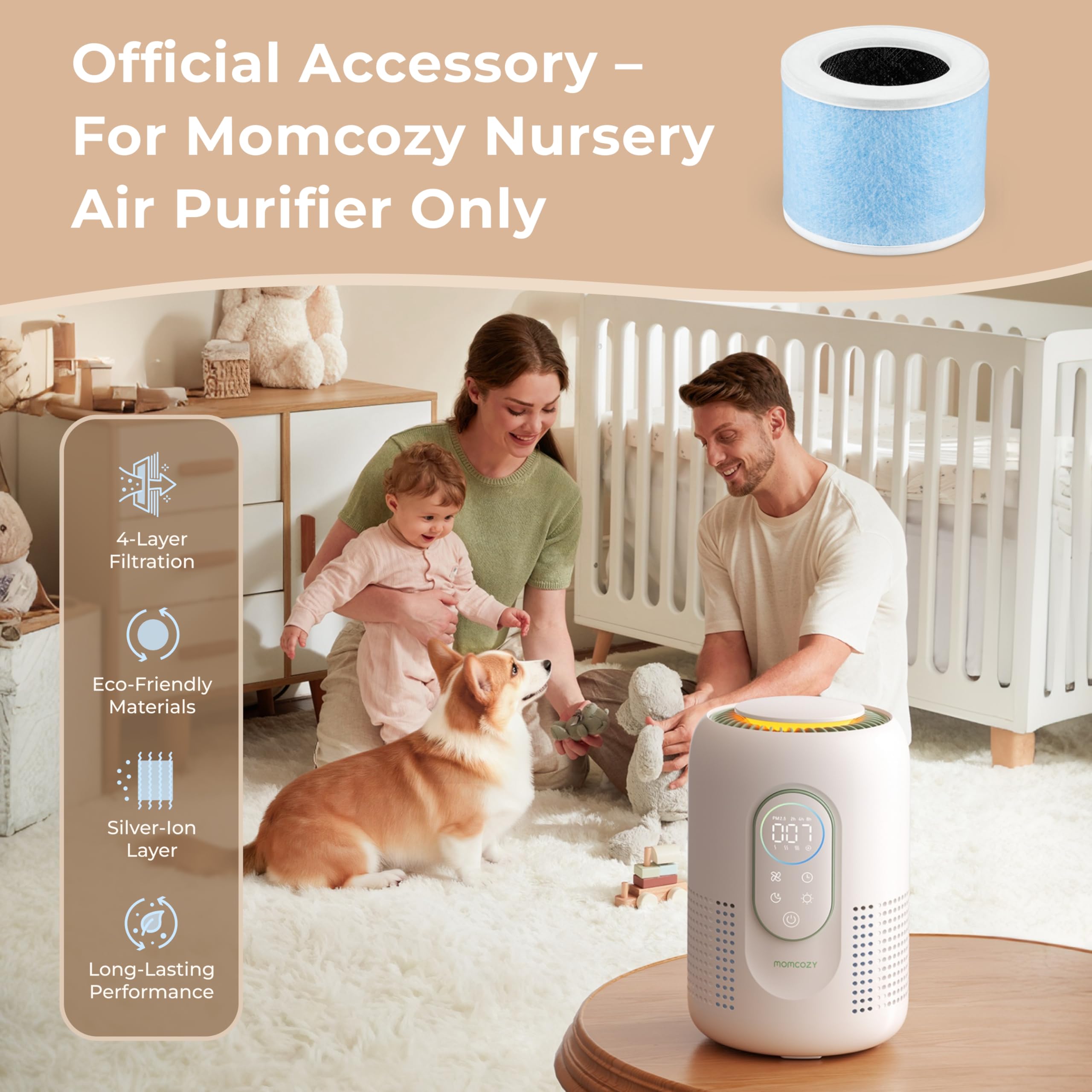 Amazon.com: Momcozy Official Air Purifier Replacement Filter | 4