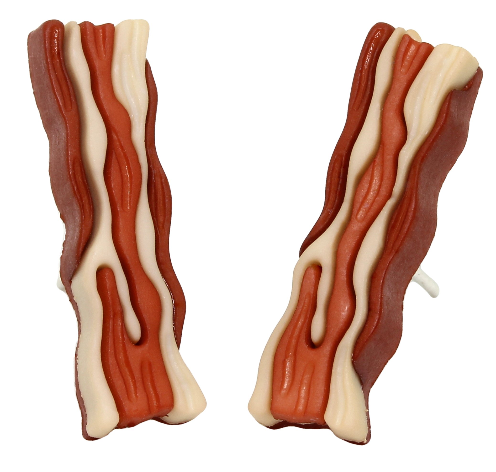 Bluebubble ALL DAY BREAKFAST Crispy Bacon Earrings on Gift Card