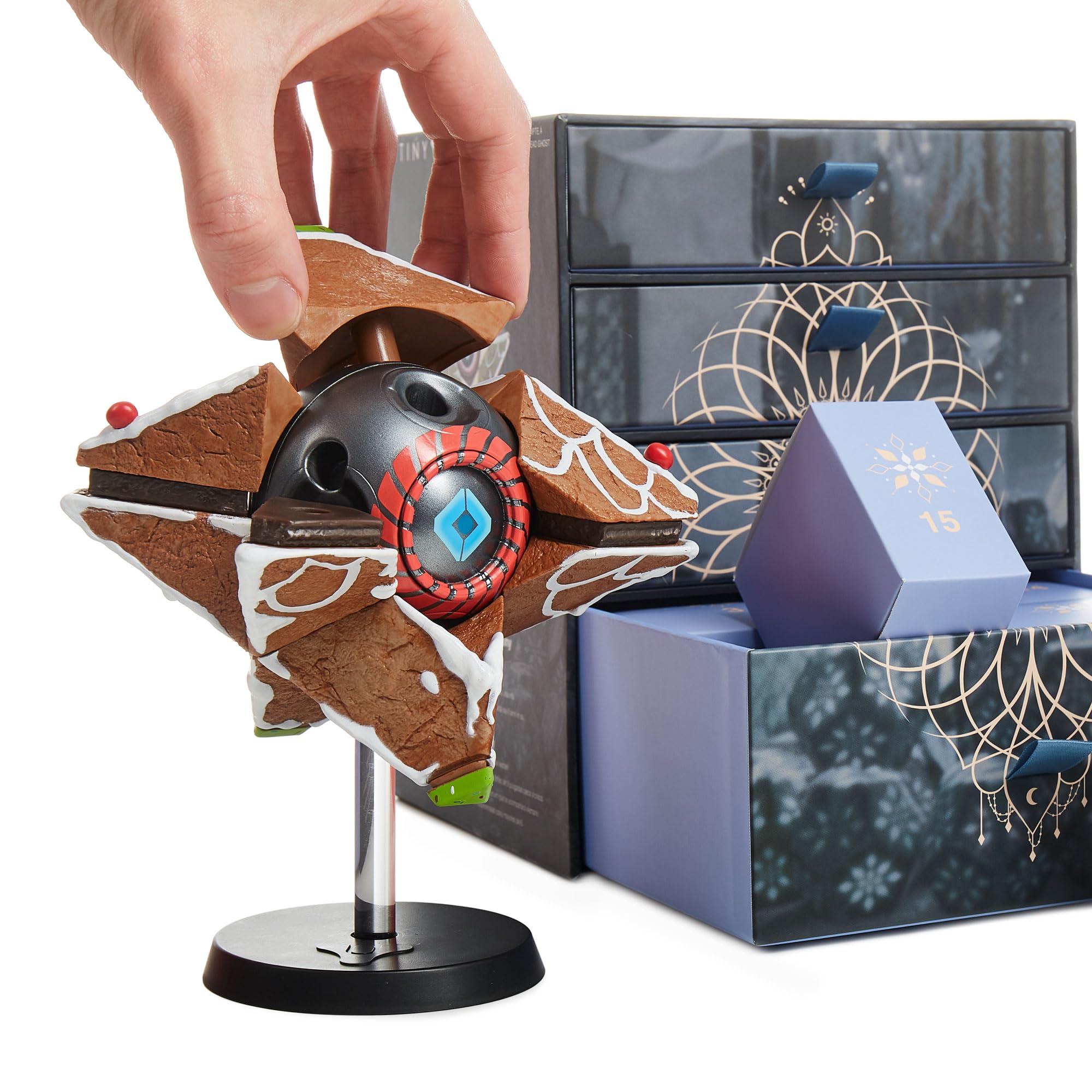 CC Countdown Characters NS3521 by Numskull Destiny Gingerbread Ghost Shell Figurka – Oficjalny towar Destiny - Figurka kalendarza adwentowego kolekcjonerskiego