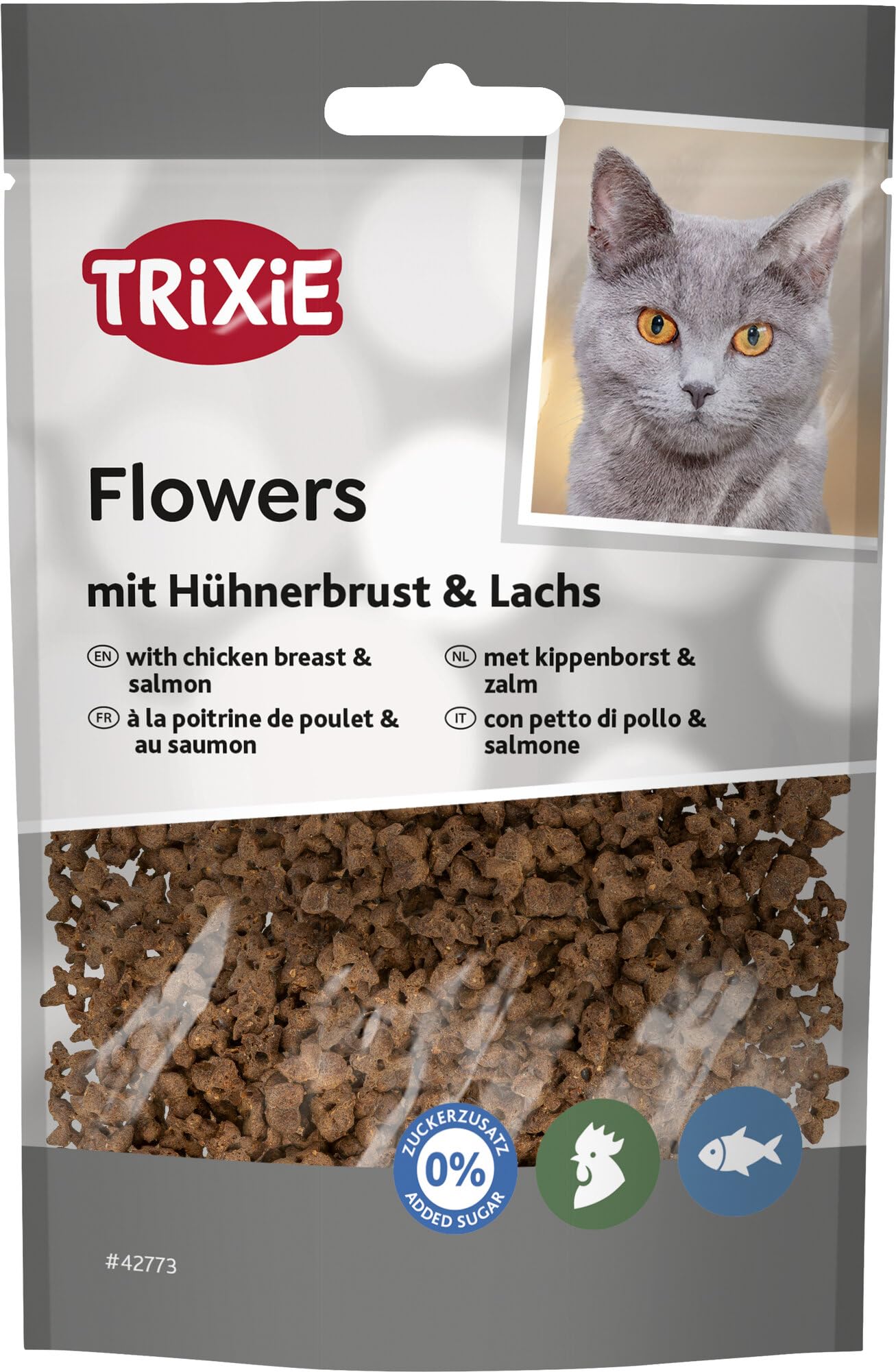 Trixie Friandises Délicieuses pour Chat - Poulet et Saumon - 50 g
