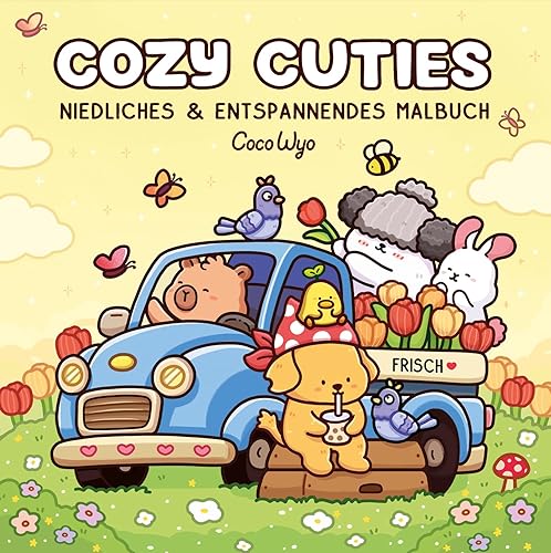 Cozy Cuties: Malbuch für Erwachsene, Teenager und Kinder (Cozy Spaces Coloring)