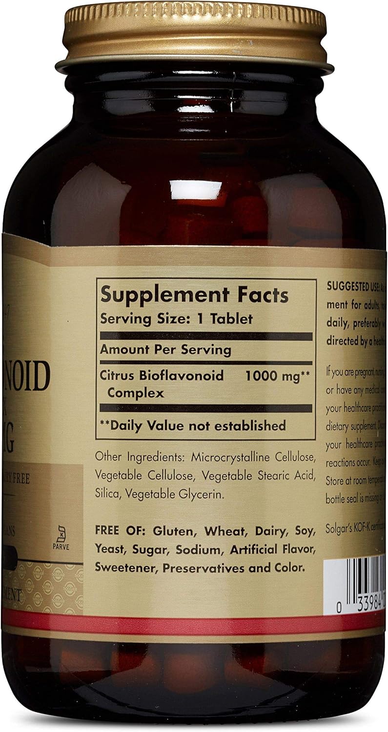Solgar Citrus Bioflavonoid Complex, 1000 mg, 100 Tabs : Health & Household