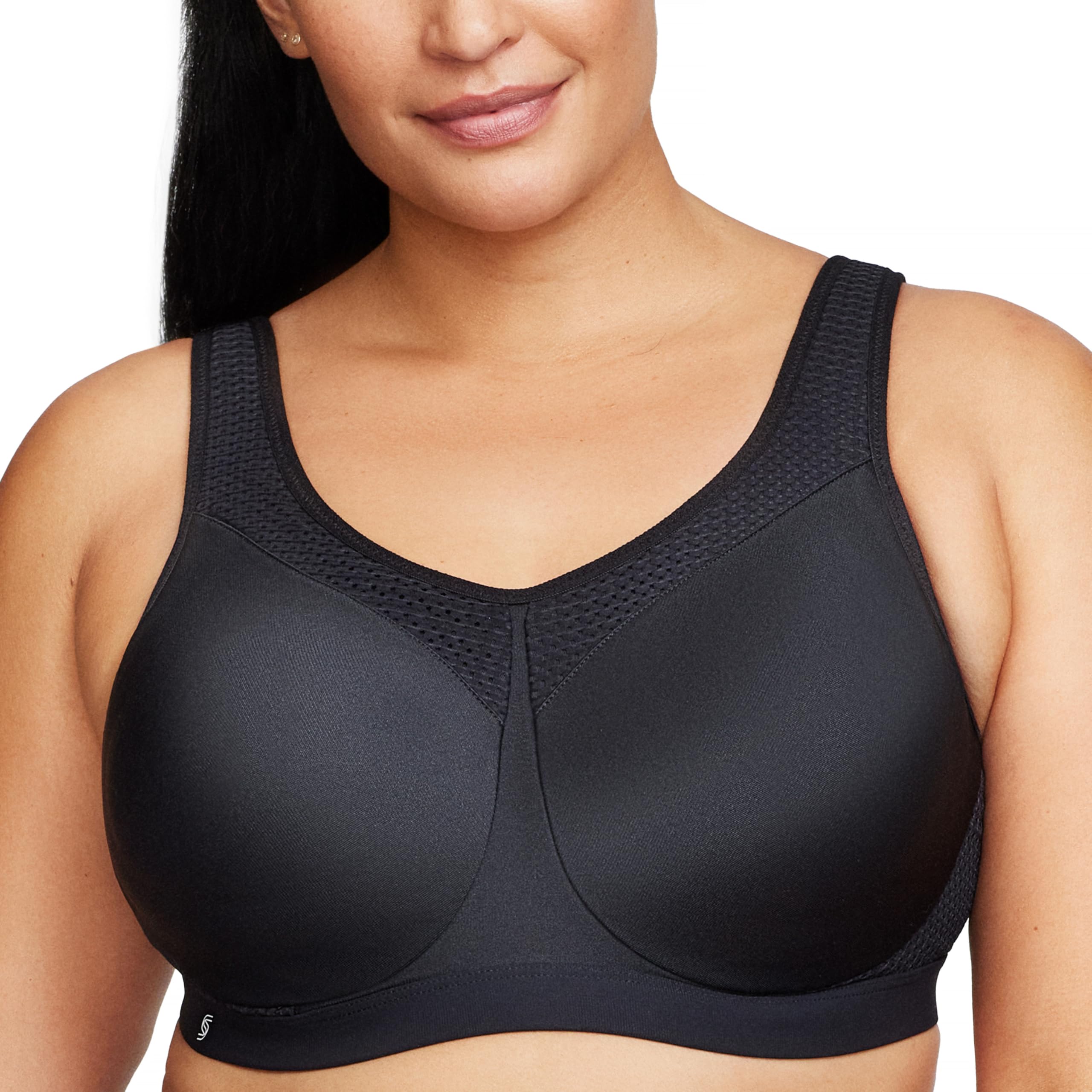 Glamorise Damen 9066 Sports Bra, Schwarz, 90G