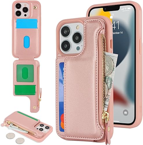 Cavor for iPhone 13 Pro Case with Card Holder,for iPhone 13 Pro Wallet Case for 