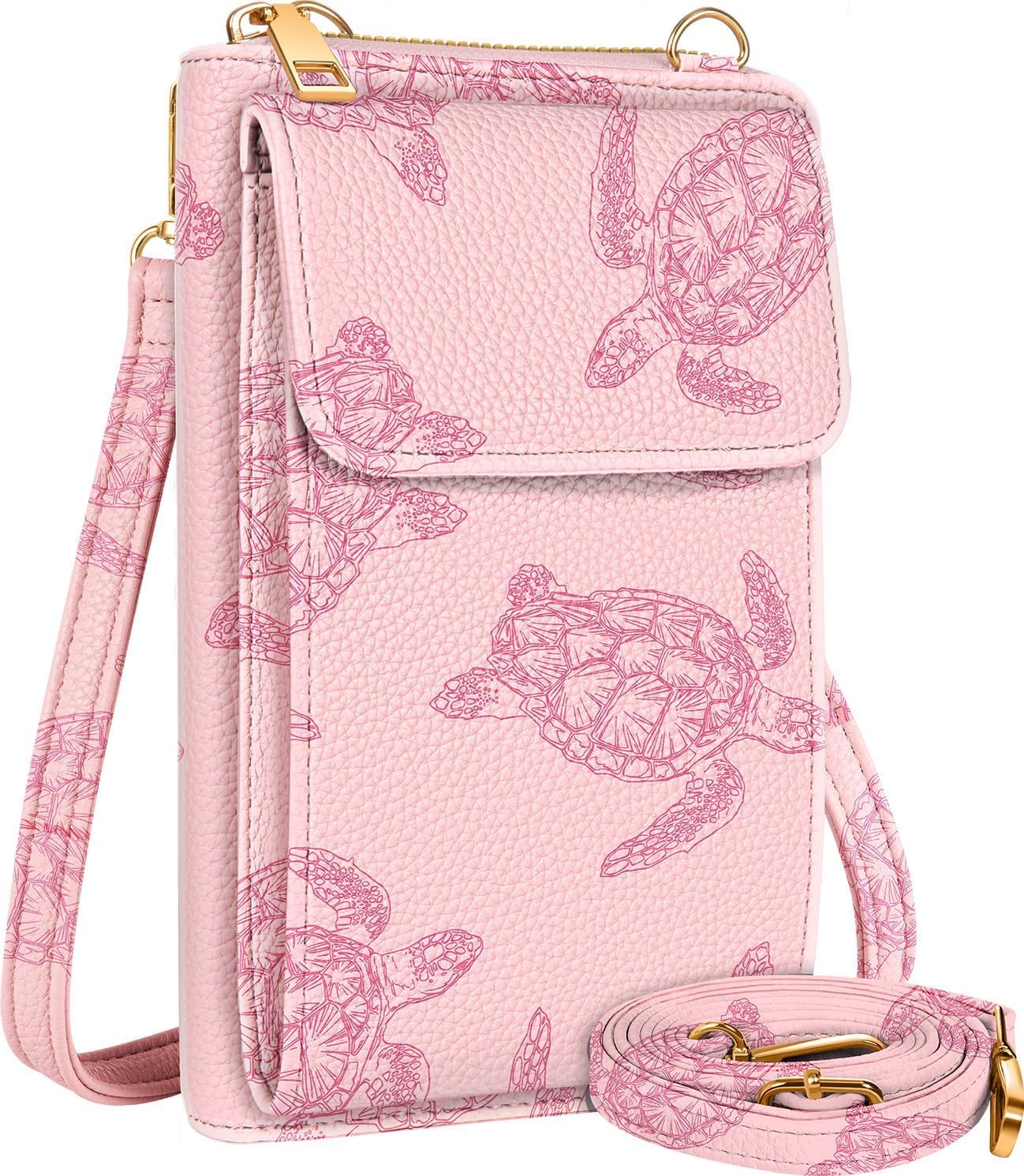 Miss Adola Cute Small Crossbody Purse Cell Phone Bags for Women - Leather Cellphone Wallet Purse with Shoulder Strap