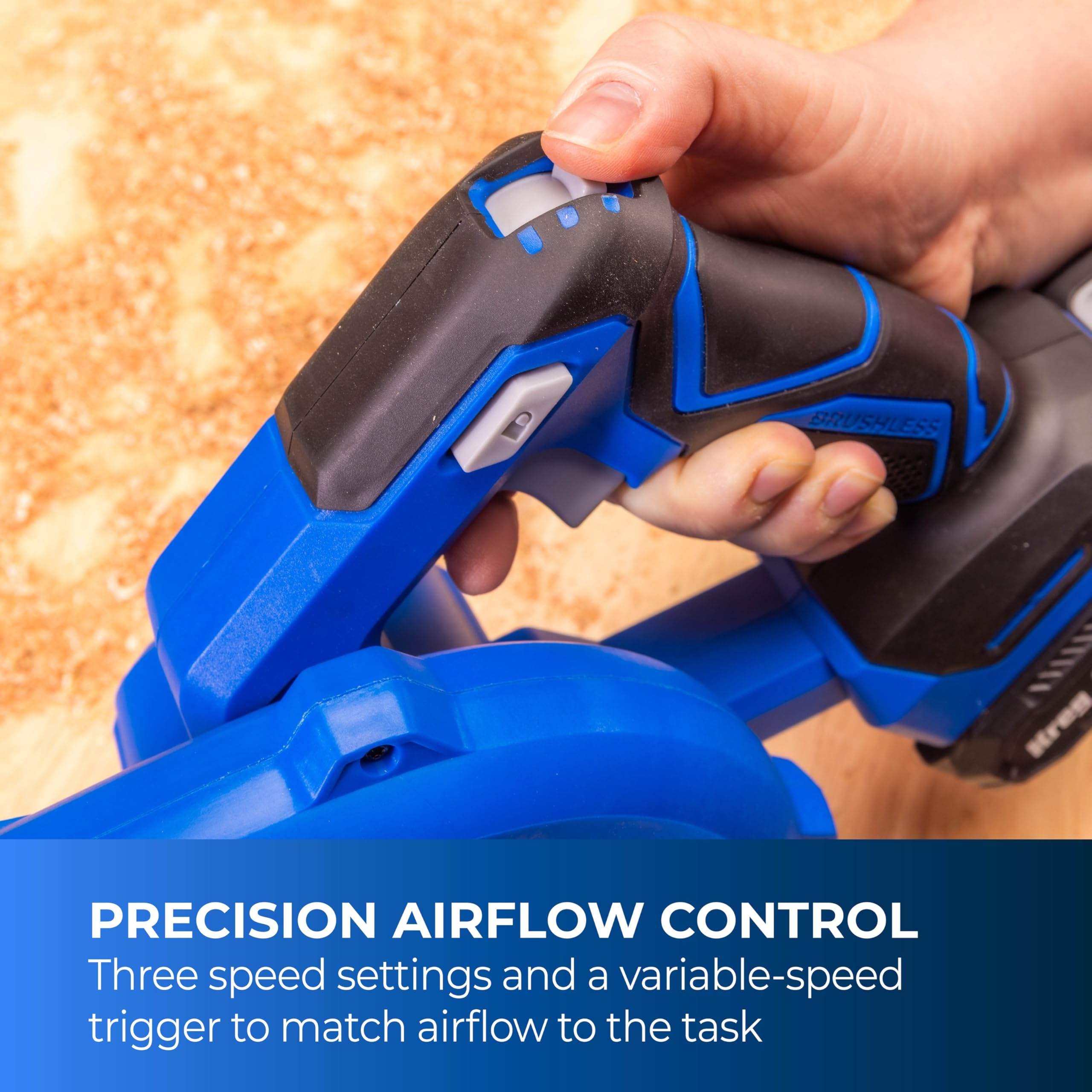 Kreg 20V Ionic Drive Shop Blower - Cordless Power -6