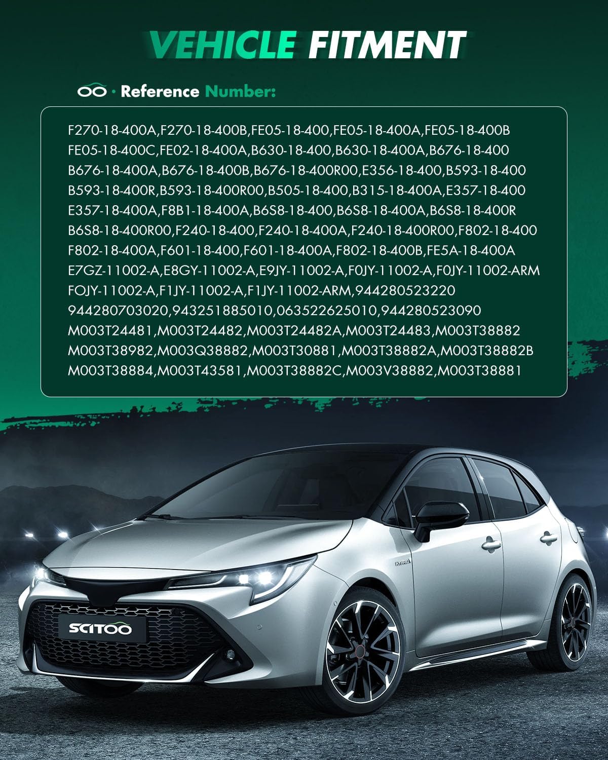 SCITOO Starter Motor fit for Mazda for 323 1.6L 1986-1994,for Mazda for 323 1.8L 1990-1991 1993-1994,for Mazda for 626 2.0L 1983-1987 Replacement Starter 16922