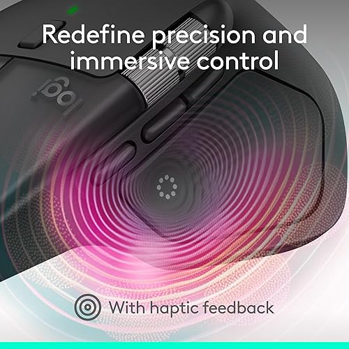 Miniatura 2 de Logitech MX Master 4, mouse inalámbrico ergonómico con retroalimentación háptica de rendimiento avanzado, desplazamiento ultrarrápido, carga USB-C,