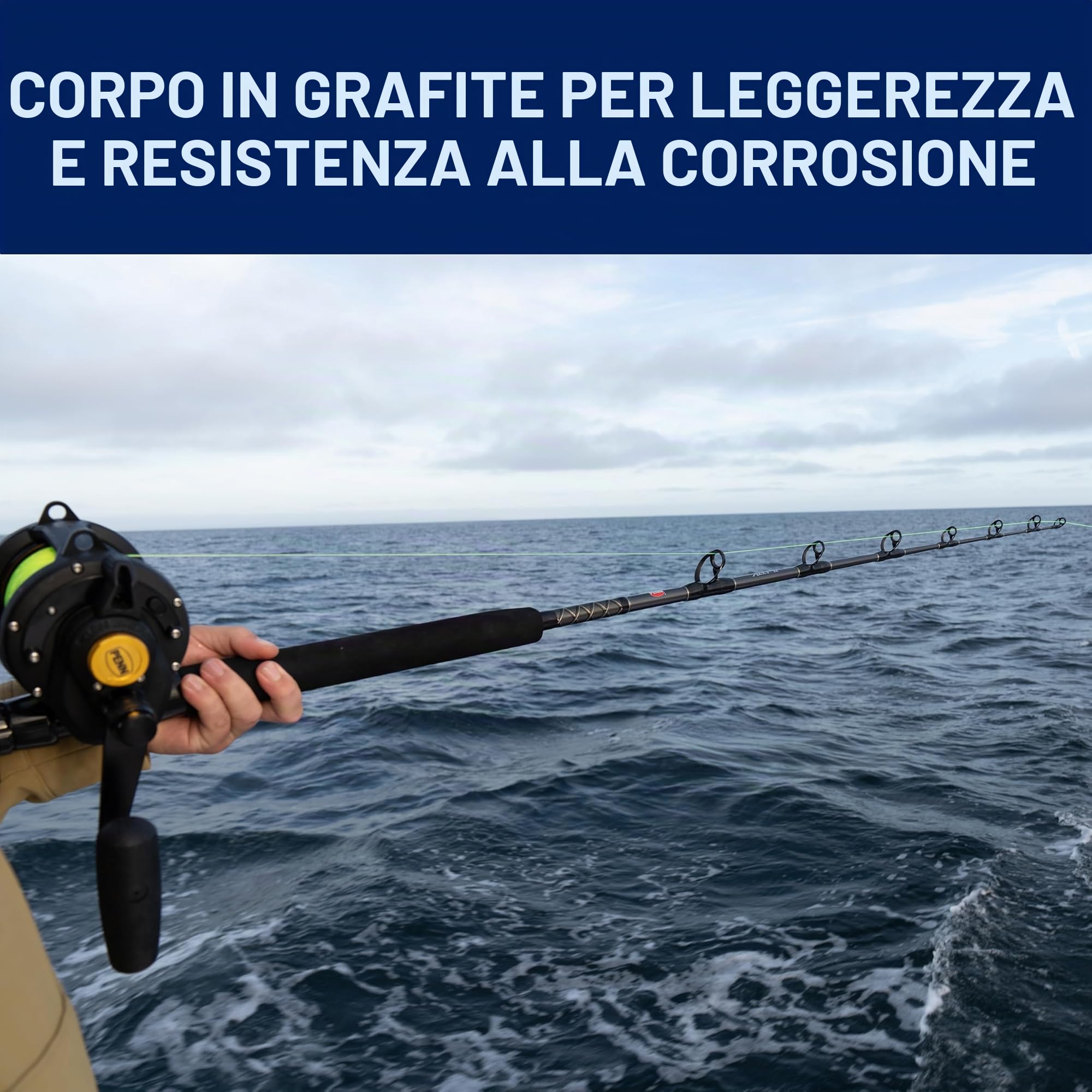 Penn Squall - Mulinello da pesca a traina a 2 velocità