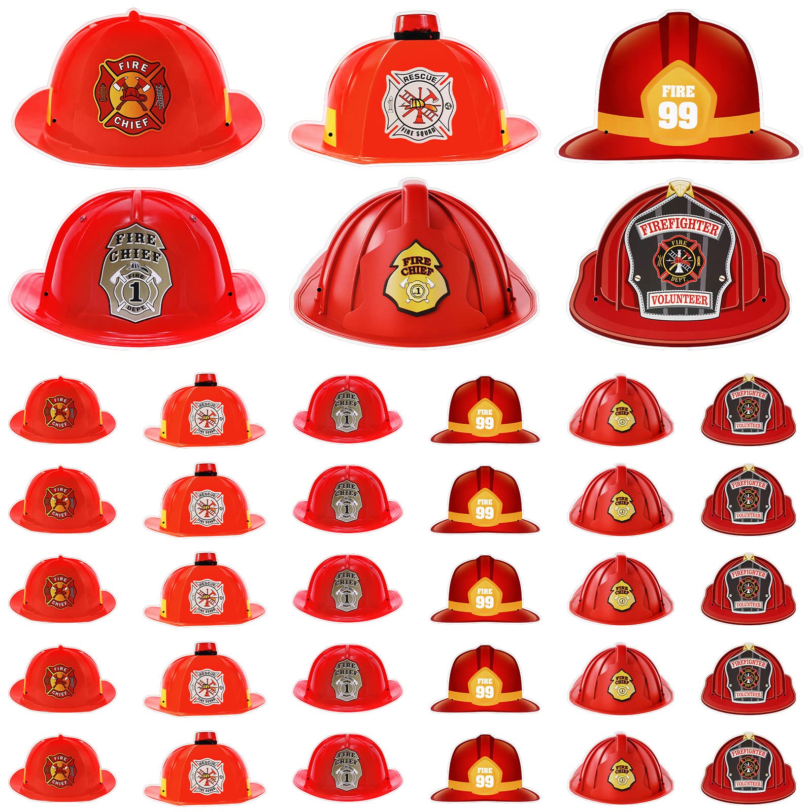 Buy Charniol 36 Pcs Paper Fireman Hat Kids Fire Helmets Fire Hats