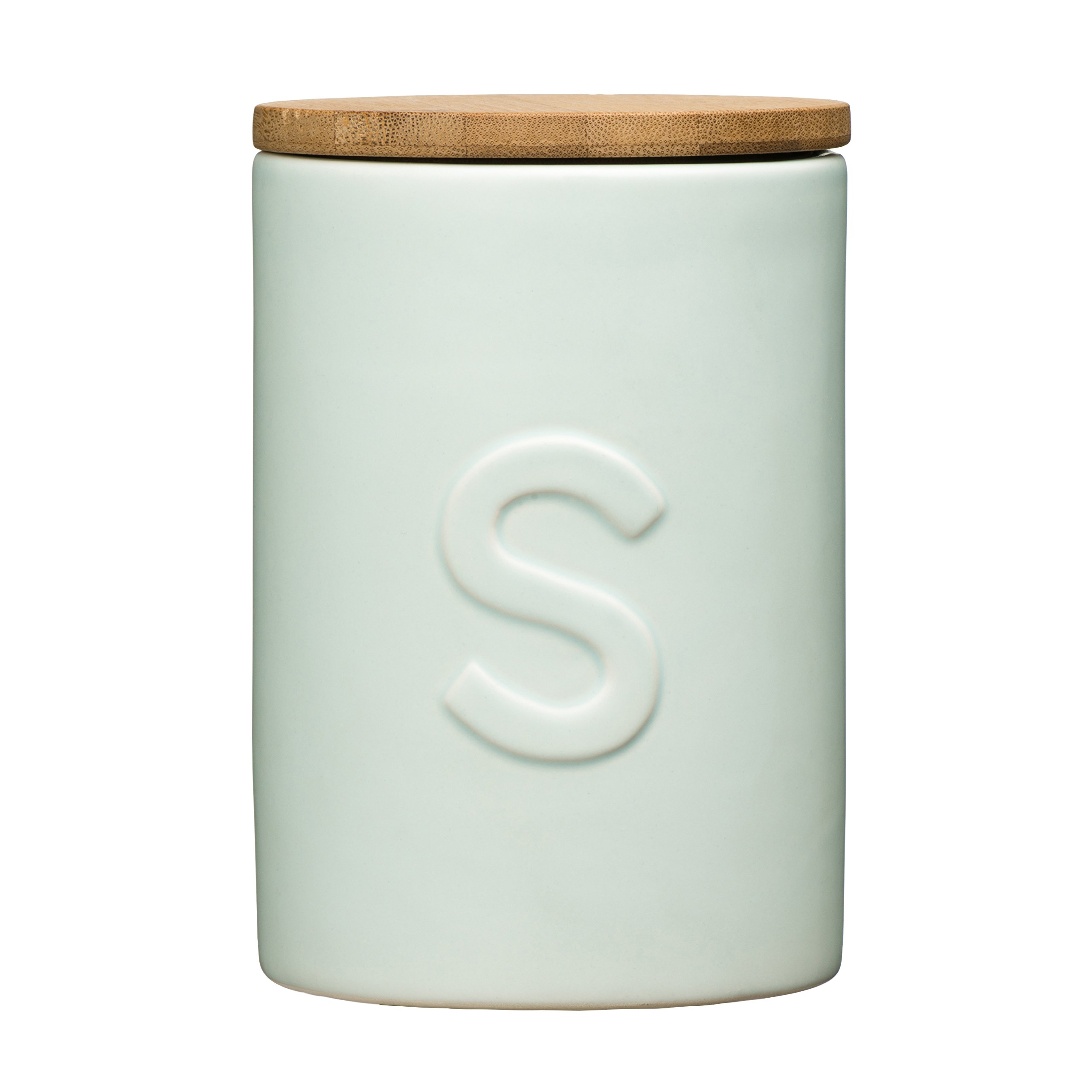 Premier Housewares Fenwick Sugar Canister, Plastic, Pale Blue
