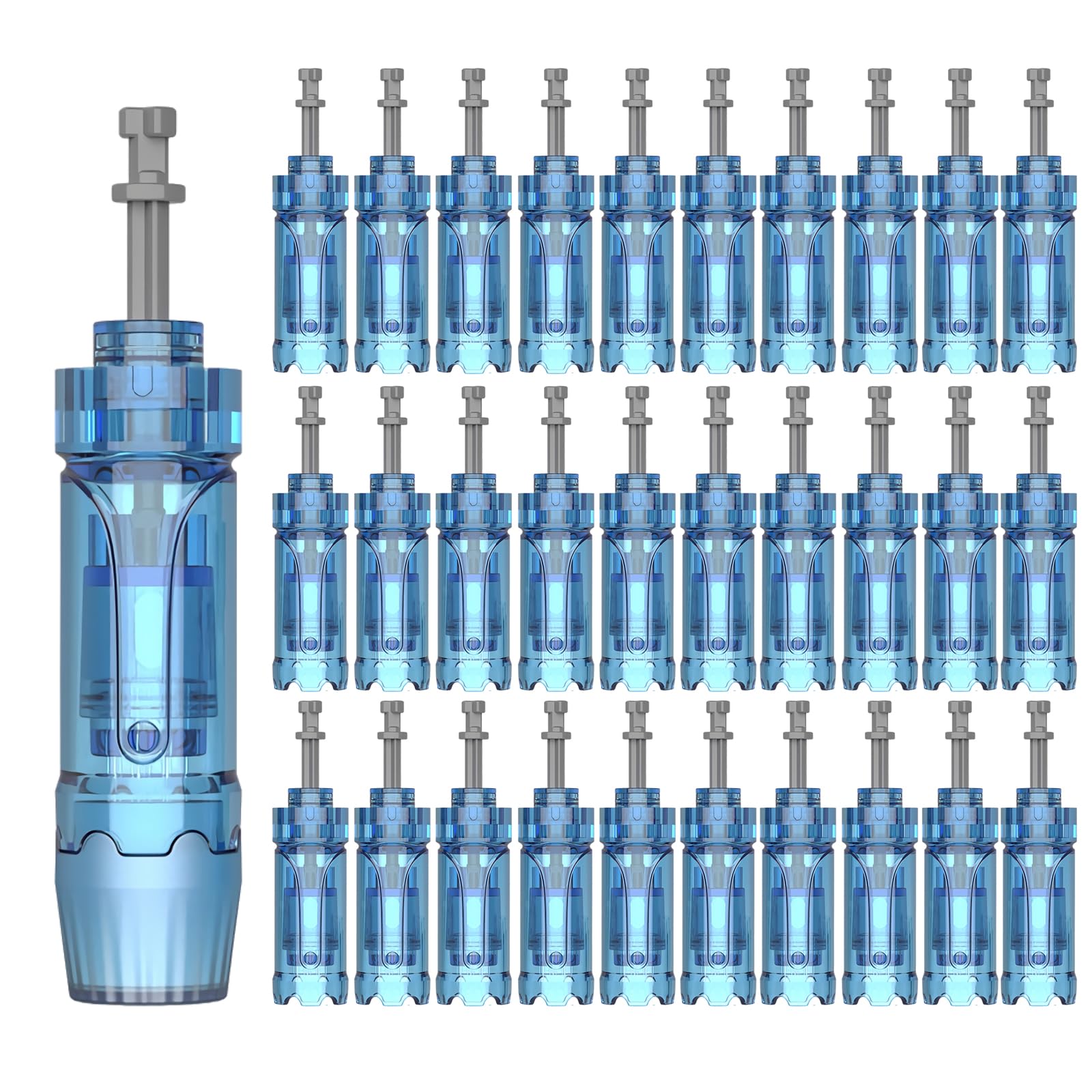 Cartouches de Rechange 24 Pin pour Stylo de Microneedling Dr.pen A11 A9 A8S M8S, Aiguilles Jetables Authentiques, Accessoires Soin de la Peau (24 Pin, Lot de 30)