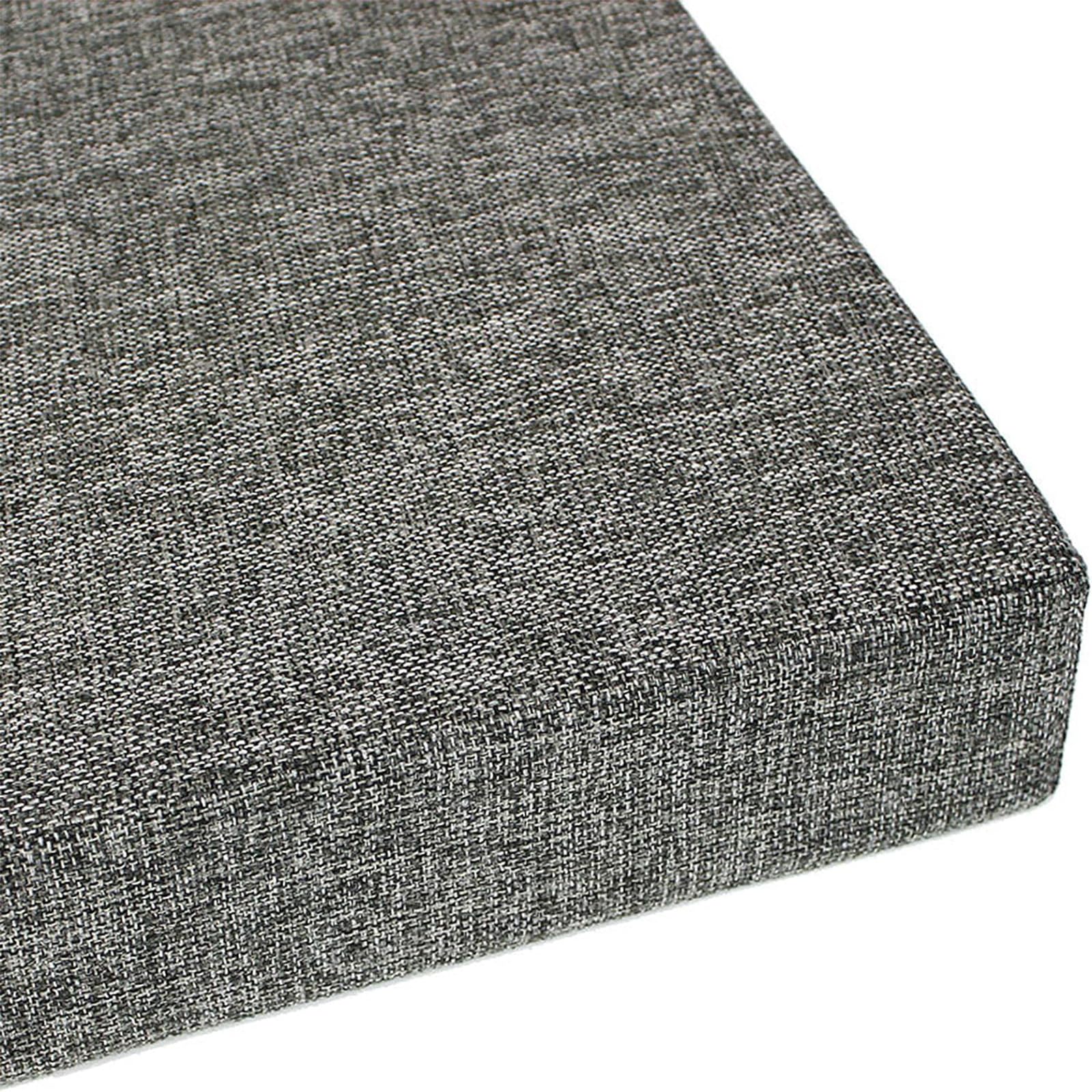 Coussin de banc de jardin gris clair 110x45 cm imperméable 2 places