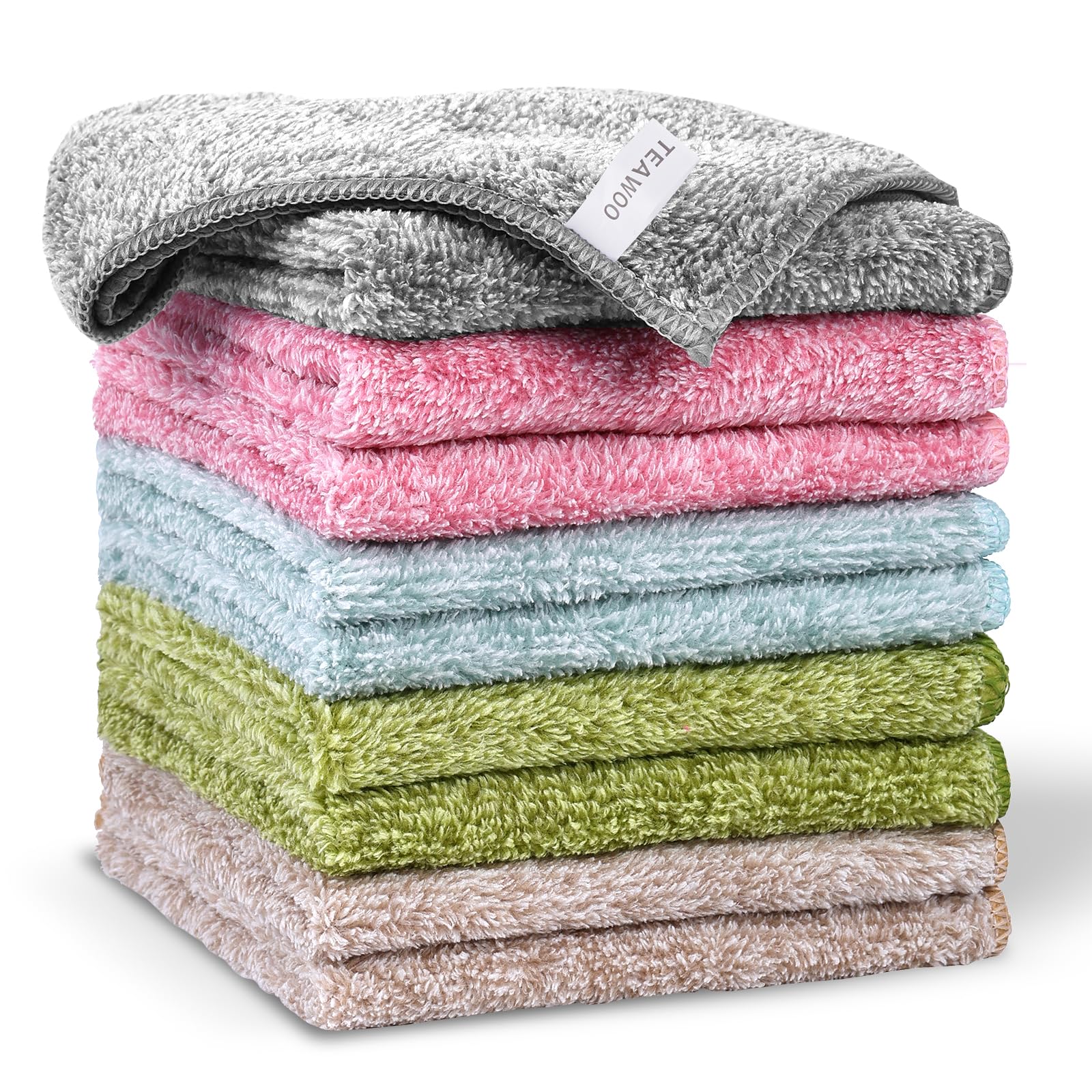 TEAWOO 10 Pack Premium Washcloths - towels | Mubboo